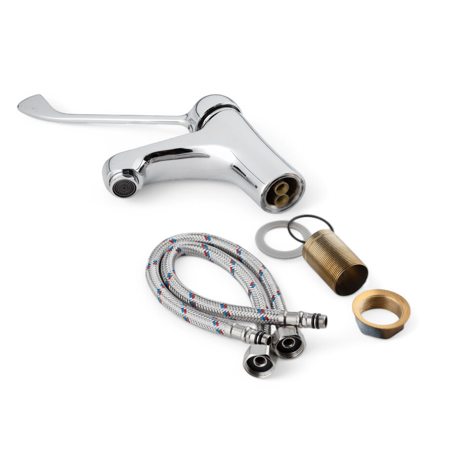 Изображение товара Смеситель для раковины Potato P1037 однорычажный цвет хром