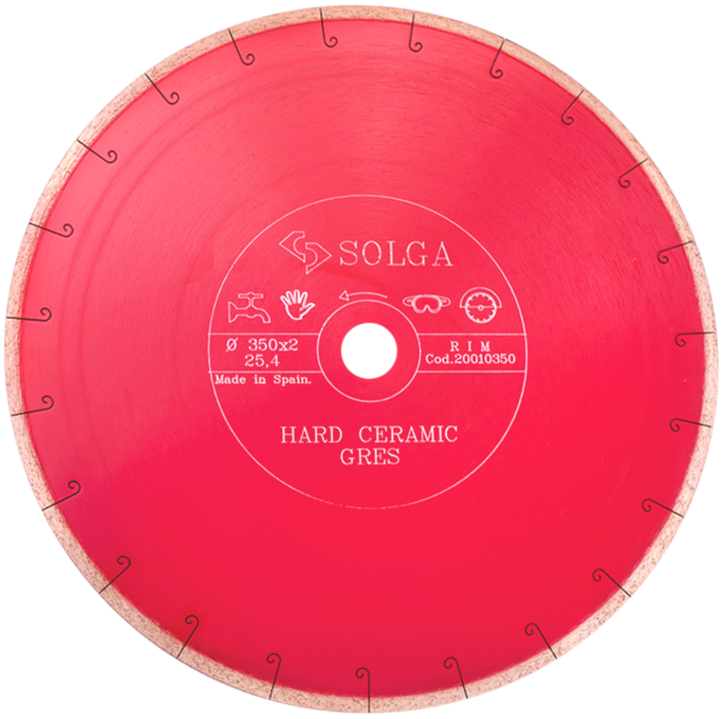 Изображение товара Диск алмазный по керамограниту Solga Diamant 20010350 сплошной 350x25.4x2 мм
