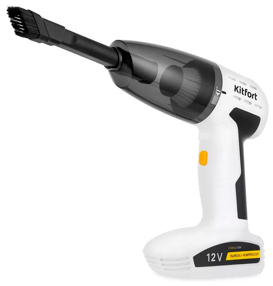 Изображение товара Портативный автомобильный пылесос Kitfort Кт-5170 4 в 1 с компрессором и дисплеем