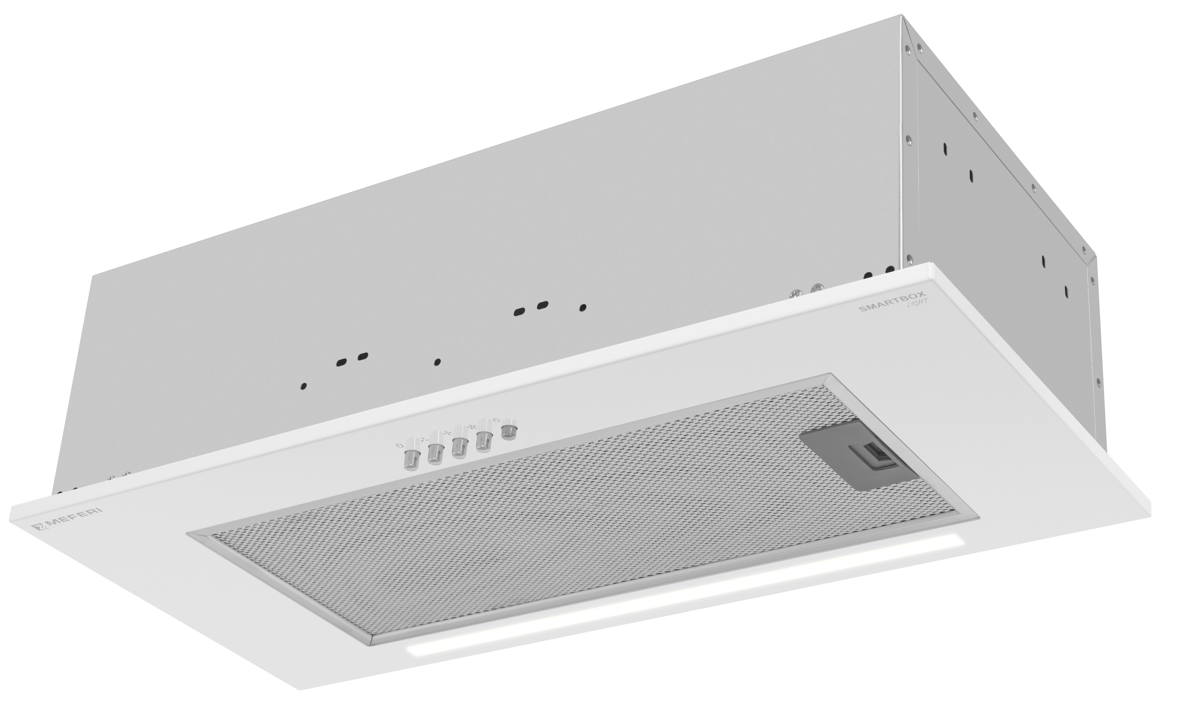 Изображение товара Вытяжка полновстраиваемая Meferi SMARTBOX60WH LIGHT 60 см цвет белый Изображение товара Вытяжка полновстраиваемая Meferi SMARTBOX60WH LIGHT 60 см цвет белый