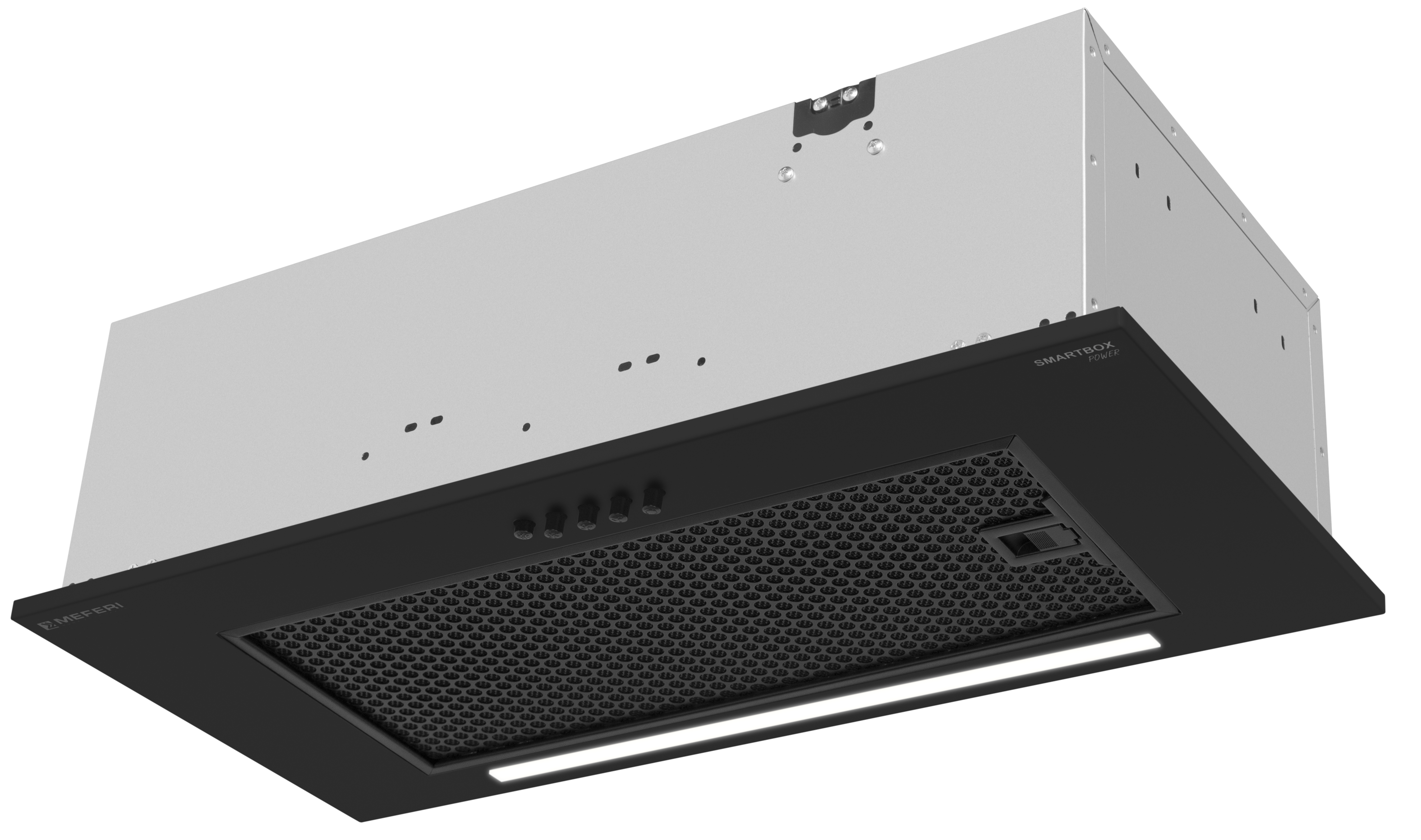 Изображение товара Встраиваемая вытяжка MEFERI SMARTBOX60BK POWER 60 см черная для кухни