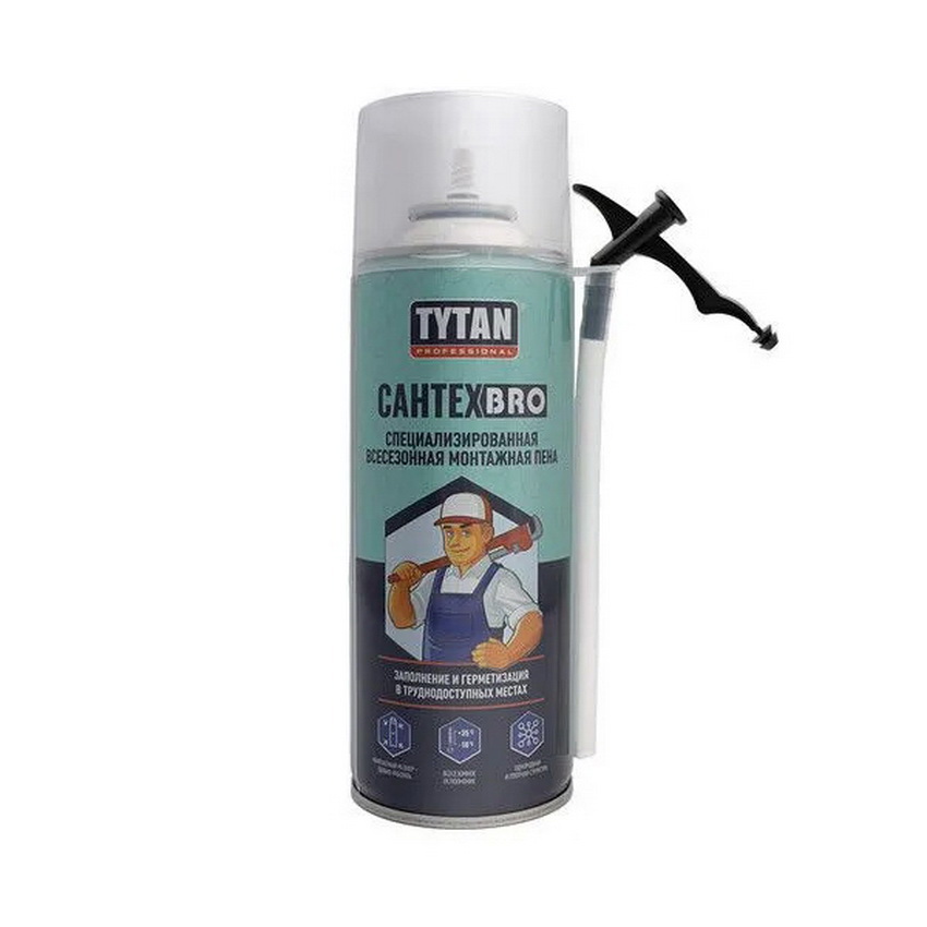 Изображение товара Пена монтажная бытовая Tytan professional 14563 20 теплоизоляция всесезонная 500 мл Изображение товара Пена монтажная бытовая Tytan professional 14563 20 теплоизоляция всесезонная 500 мл