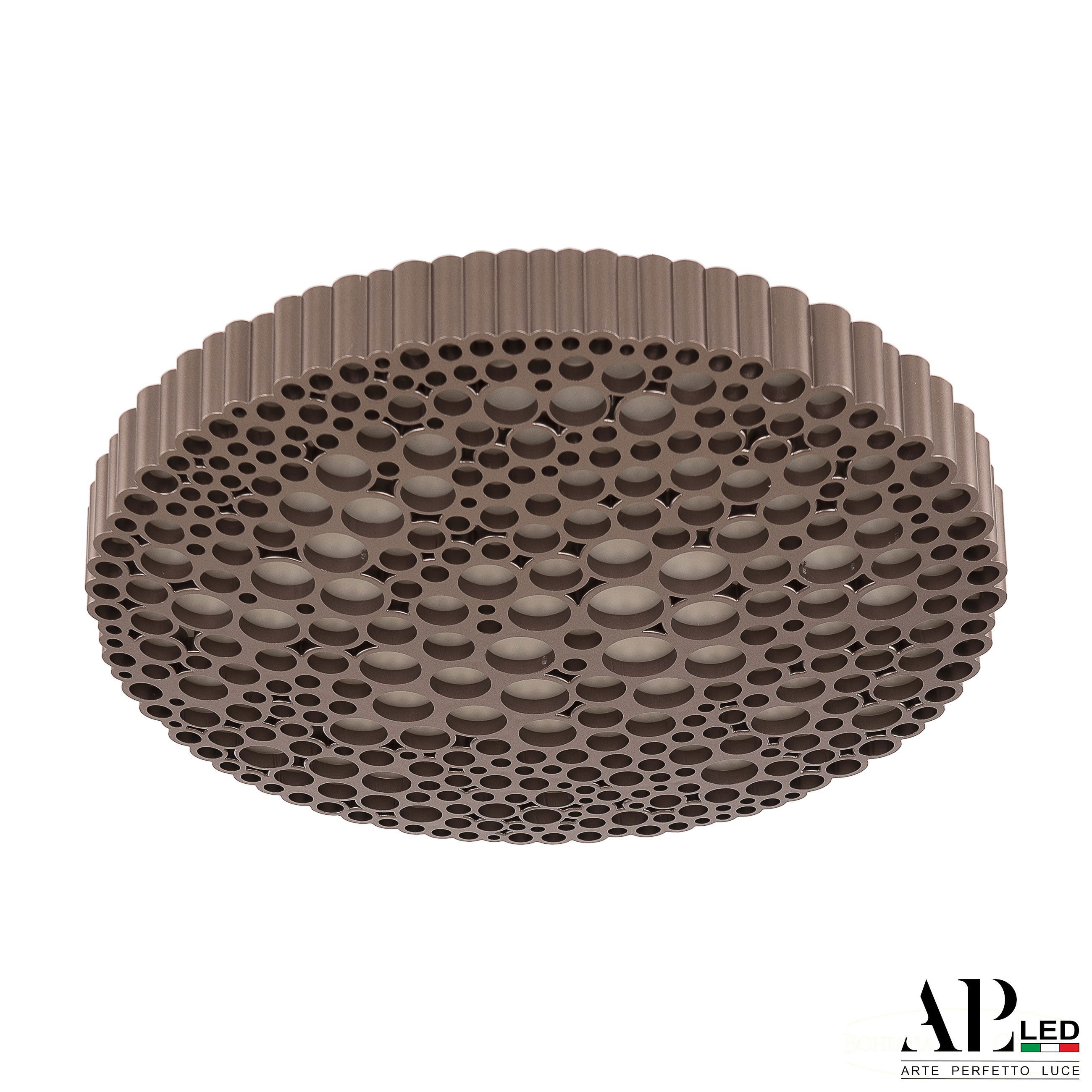 Изображение товара Современный настенно-потолочный светильник Arte Perfetto Luce Napoli 35 см коричневый LED