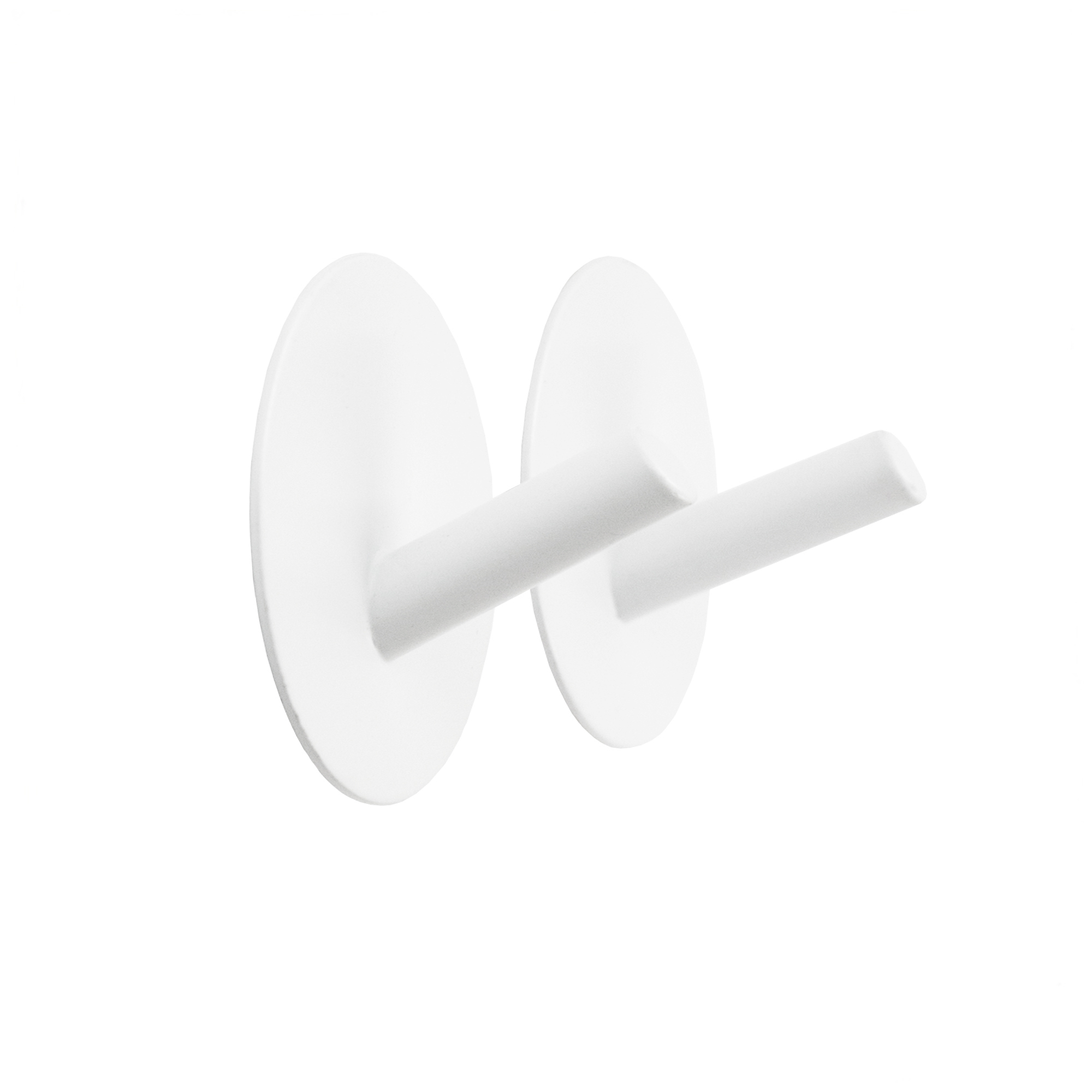 Изображение товара Самоклеющийся металлический крючок Bath Plus KM019 белый 2 шт