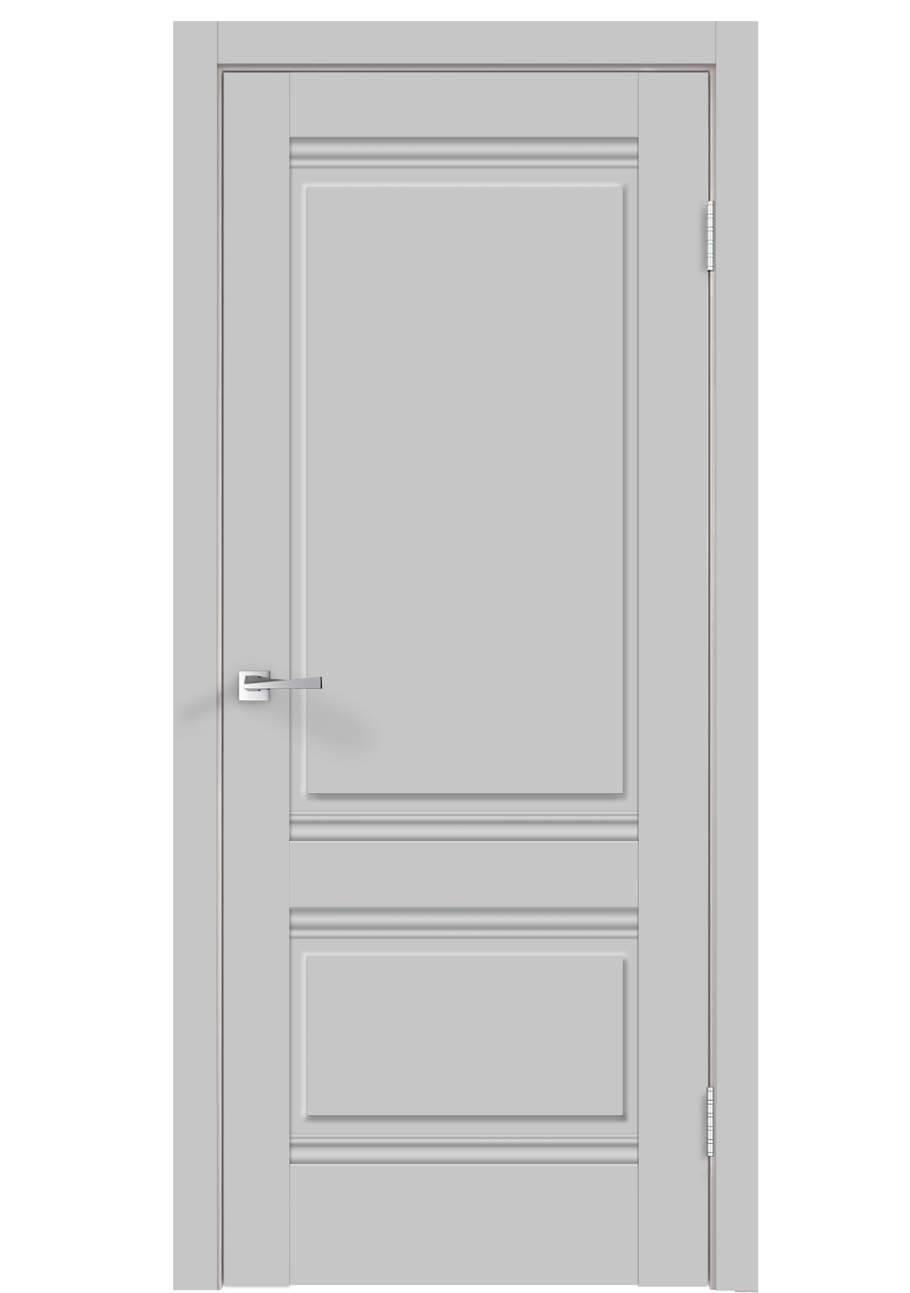 Изображение товара Комплект межкомнатной двери Velldoris Alto 2P глухая 200x90 см ПВХ серый эмалит