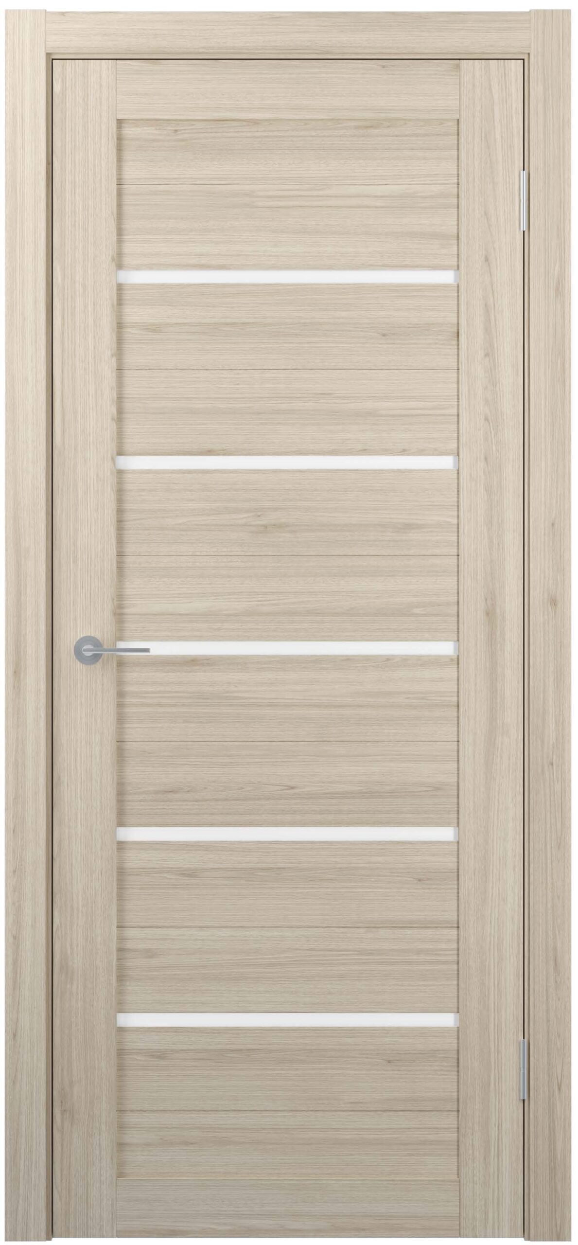 Изображение товара UNIDOORS Геометрия 22 ПО — дверное полотно 80x200 см, капучино, остекление