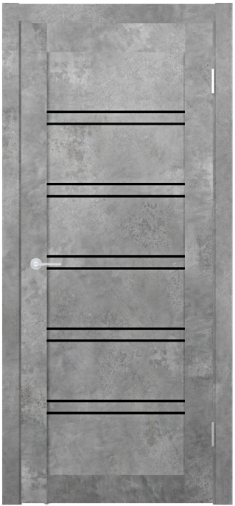 Изображение товара Дверь межкомнатная Unidoors Геометрия 28 ПО остеклённая 70х200см ПВХ цвет бетон светлый без замка и петель