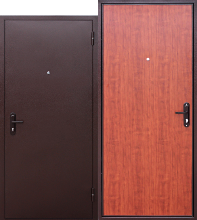 Изображение товара Входная дверь Прораб Стройгост левая 205x86см цвет медный антик/рустикальный дуб