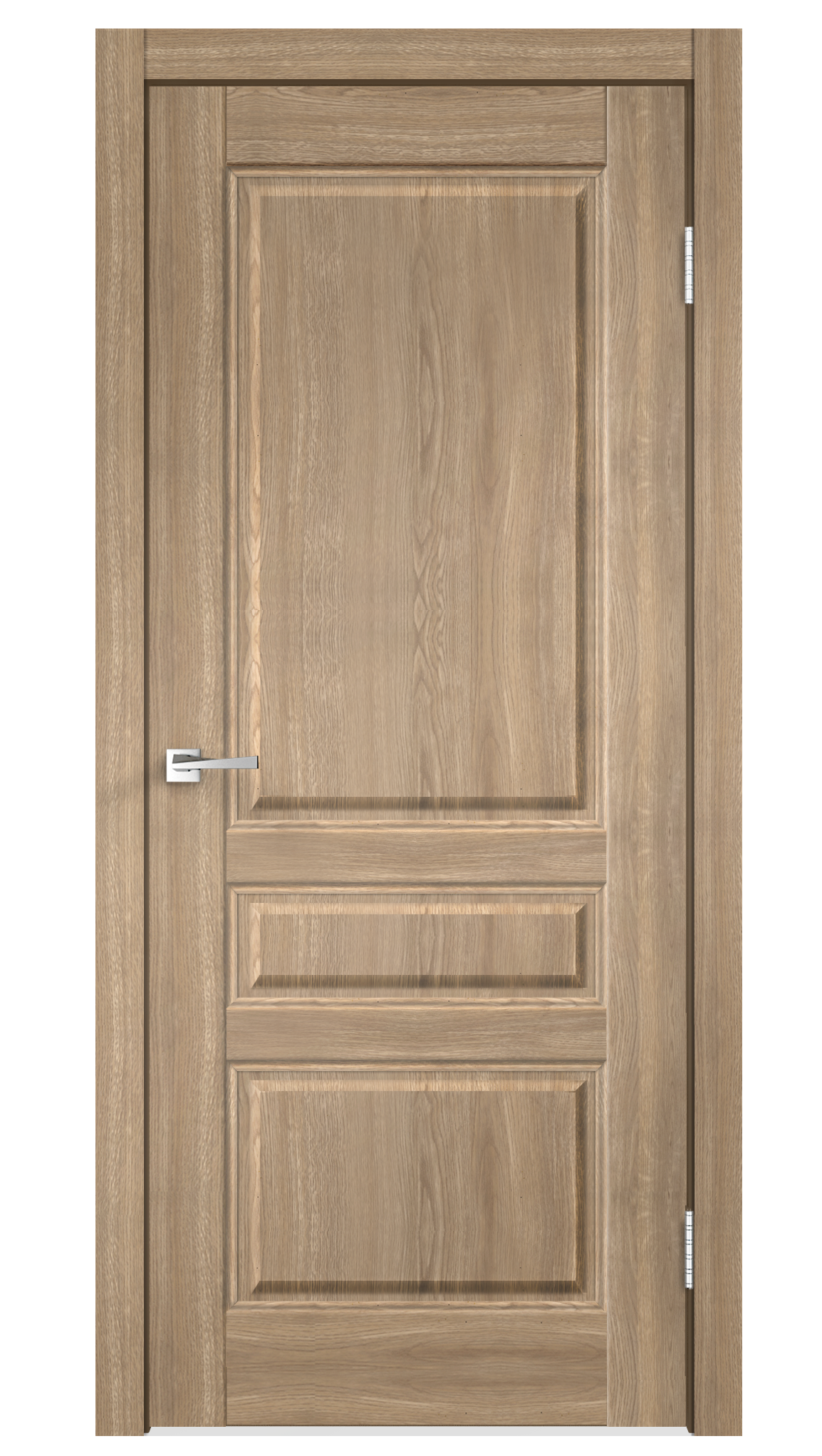 Изображение товара Комплект межкомнатной двери Velldoris Villa 3P глухая 200x60см ПВХ цвет дуб европейский с коробом и наличниками