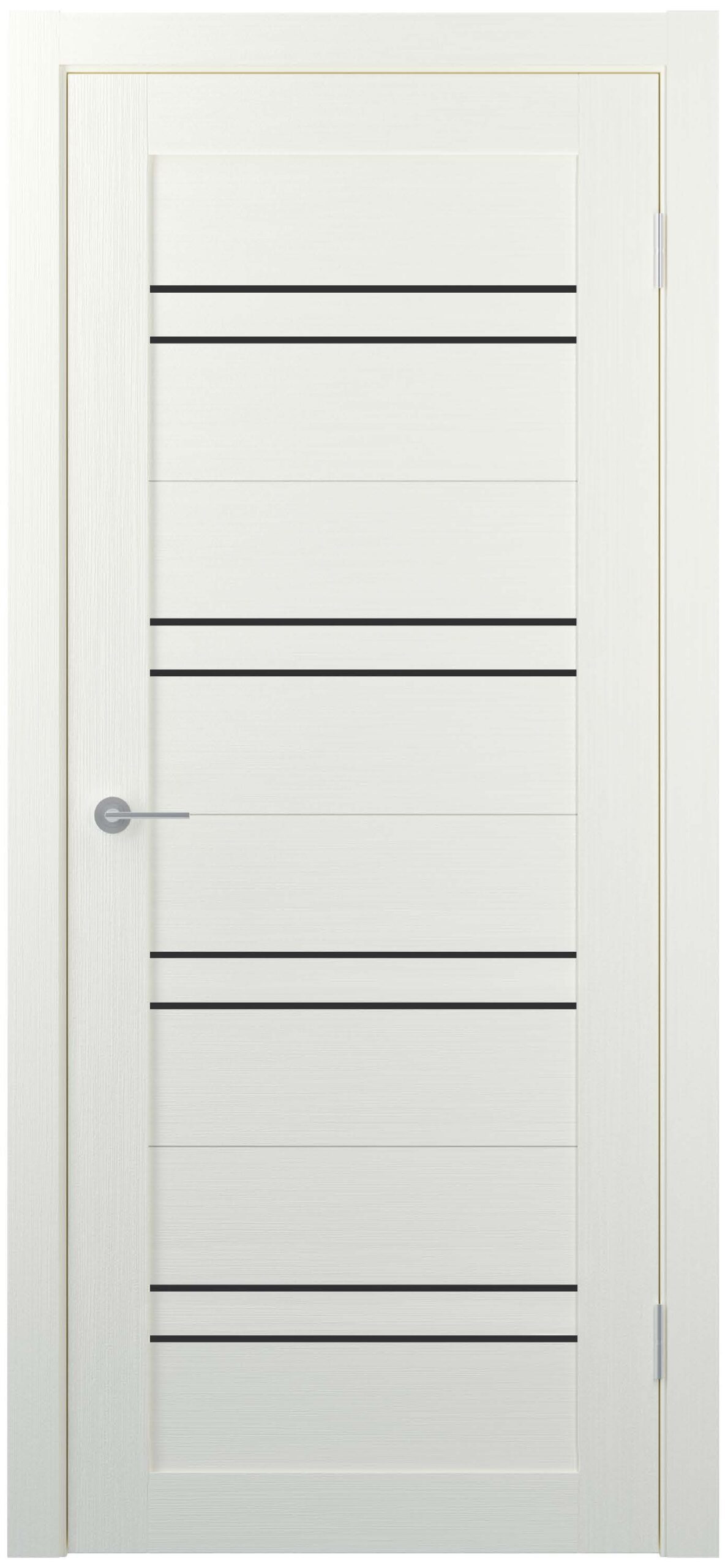 Изображение товара Дверь межкомнатная Unidoors Геометрия 28 ПО остеклённая 60х200см ПВХ цвет дуб аляска без замка и петель