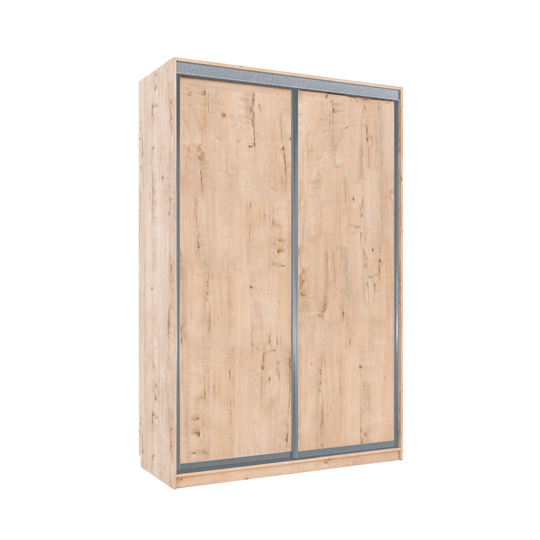 Изображение товара Дверь-купе в алюминиевом профиле Найтjи 800х2070 с ЛДСП дуб ирландский хром матовый