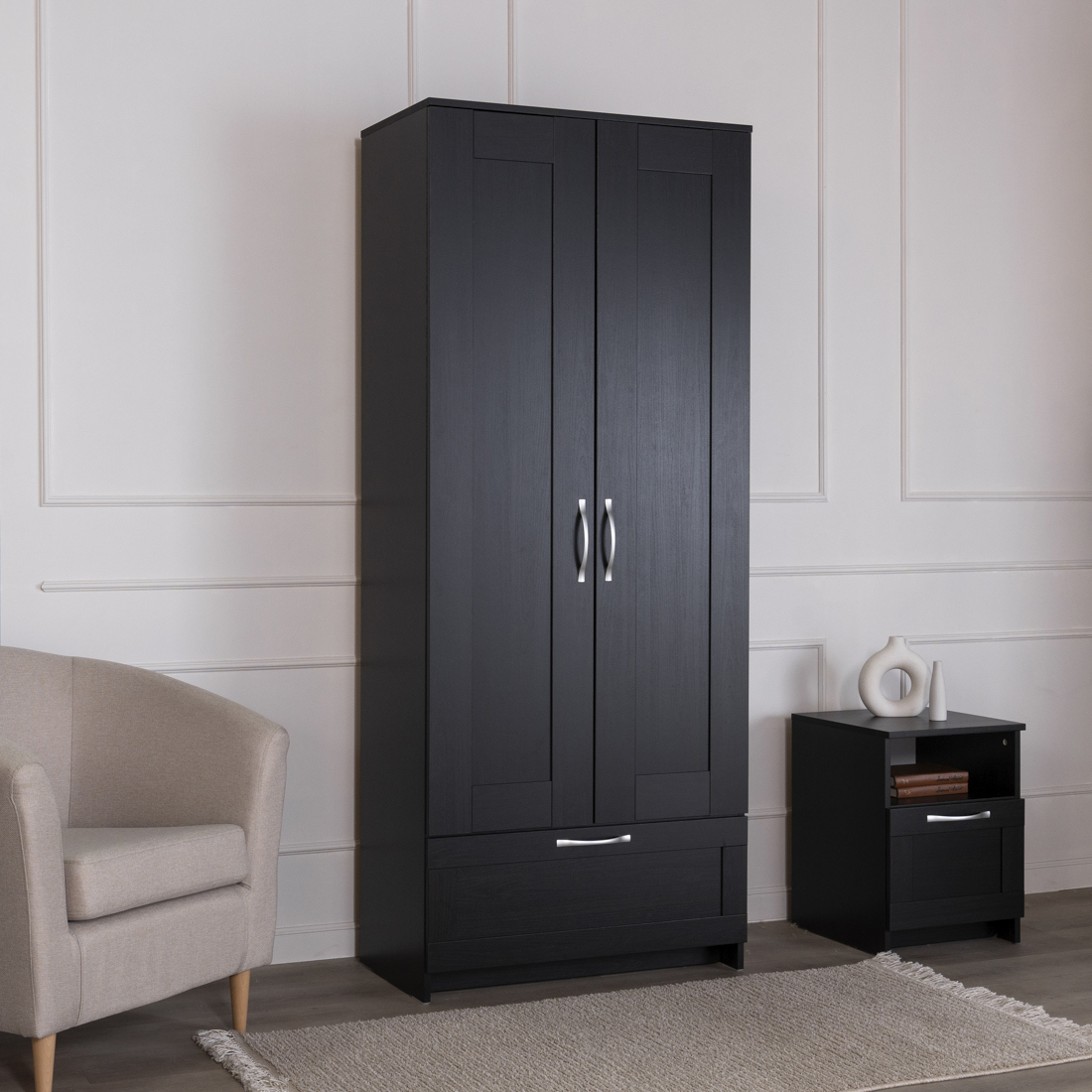 Изображение товара Шкаф распашной Гуд Лакк Сириус 78.2x190x41.2 см венге ламинированный