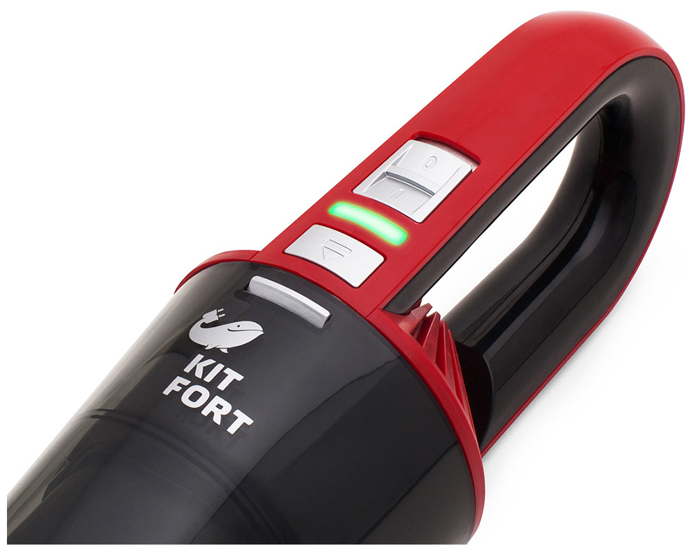 Изображение товара Пылесос портативный Kitfort Кт-537-2 0.4 л 75 Вт цвет красный/черный