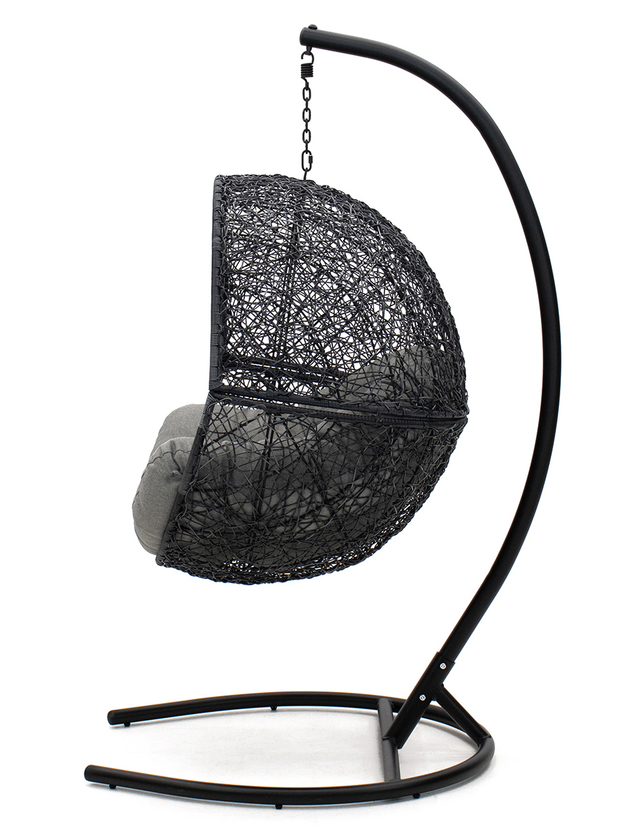 Изображение товара Подвесное кресло-кокон KORNERA Лаунж Premium серый/серебристый