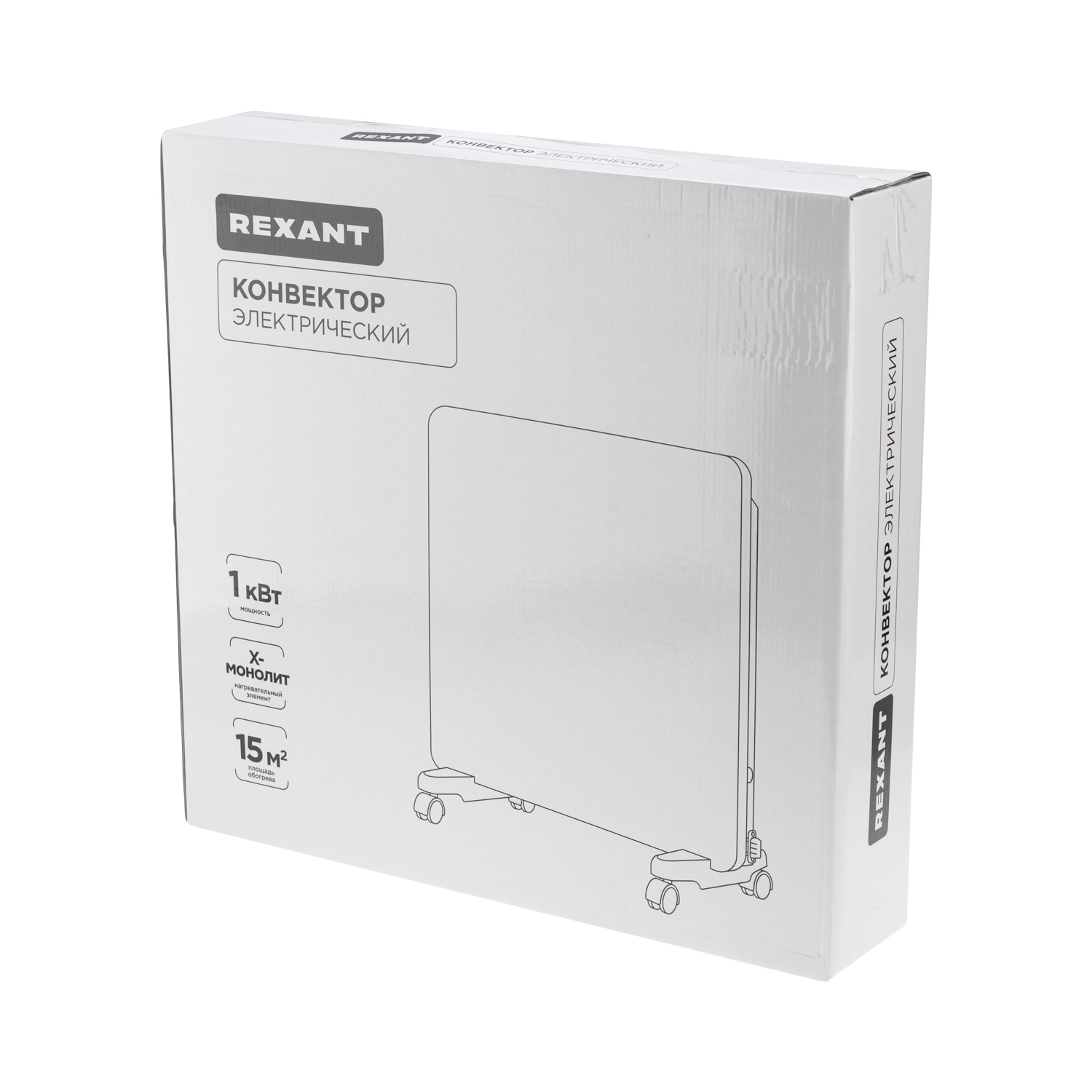 Изображение товара Электрический конвектор Rexant Home 60-0099 1000 Вт с механическим термостатом