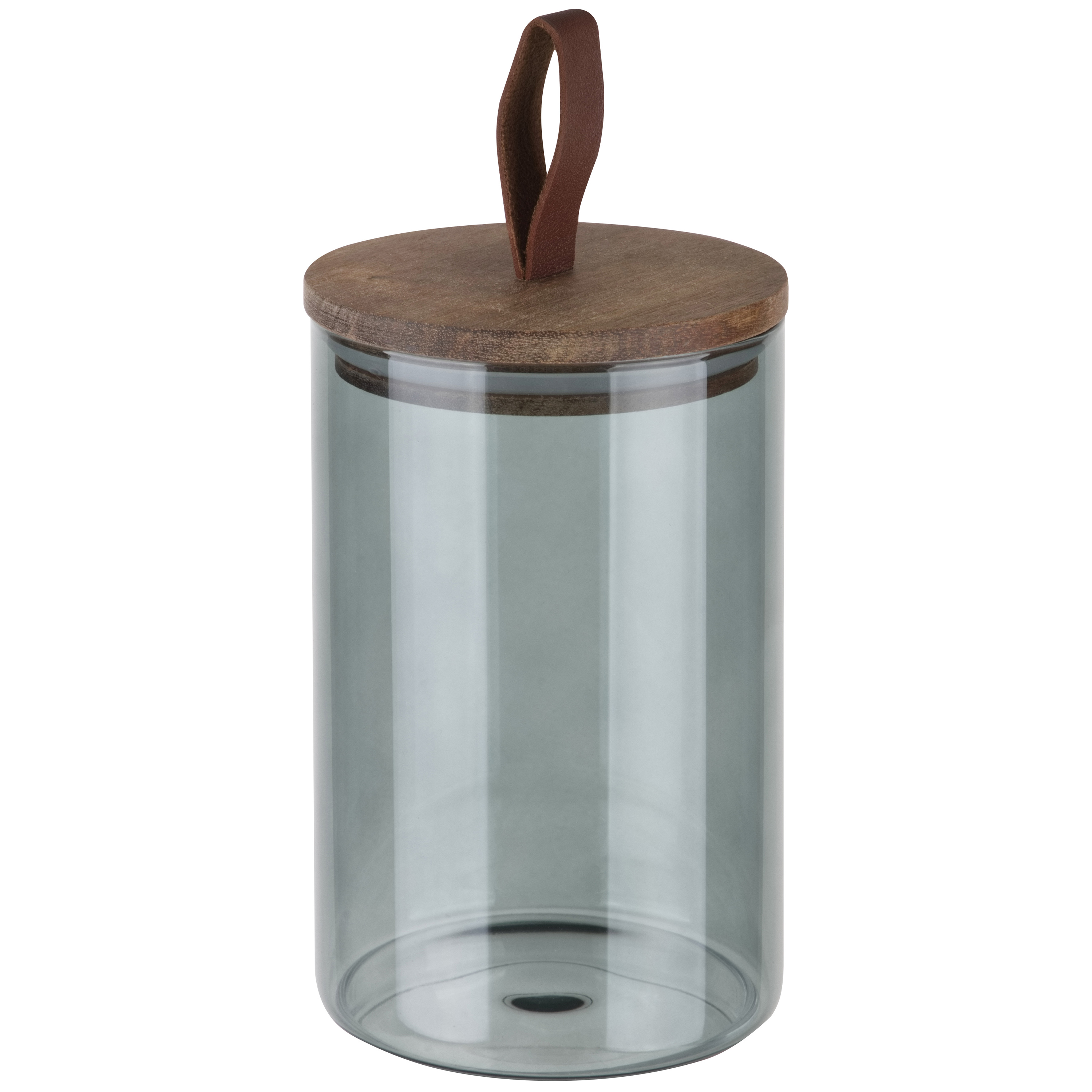 Изображение товара Банка для сыпучих продуктов Leonord Albero Di Marmo 1 л из стекла с крышкой из бамбука