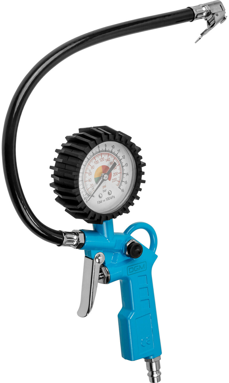 Изображение товара Пистолет для подкачки шин DGM TG10 с манометром 16 бар металлический