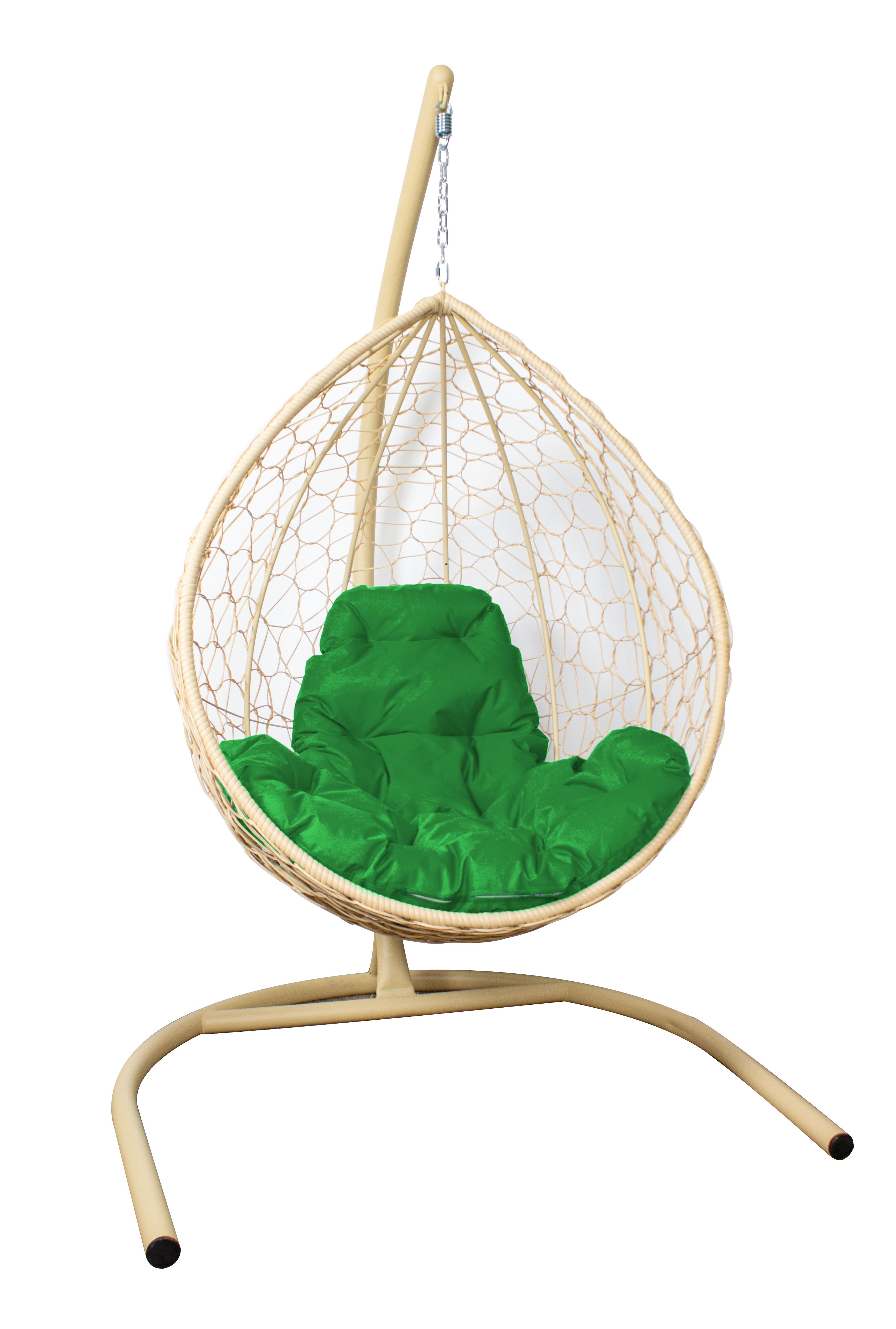 Изображение товара Кресло подвесное M-group 11020504 бежевое/зеленое 1-но местное