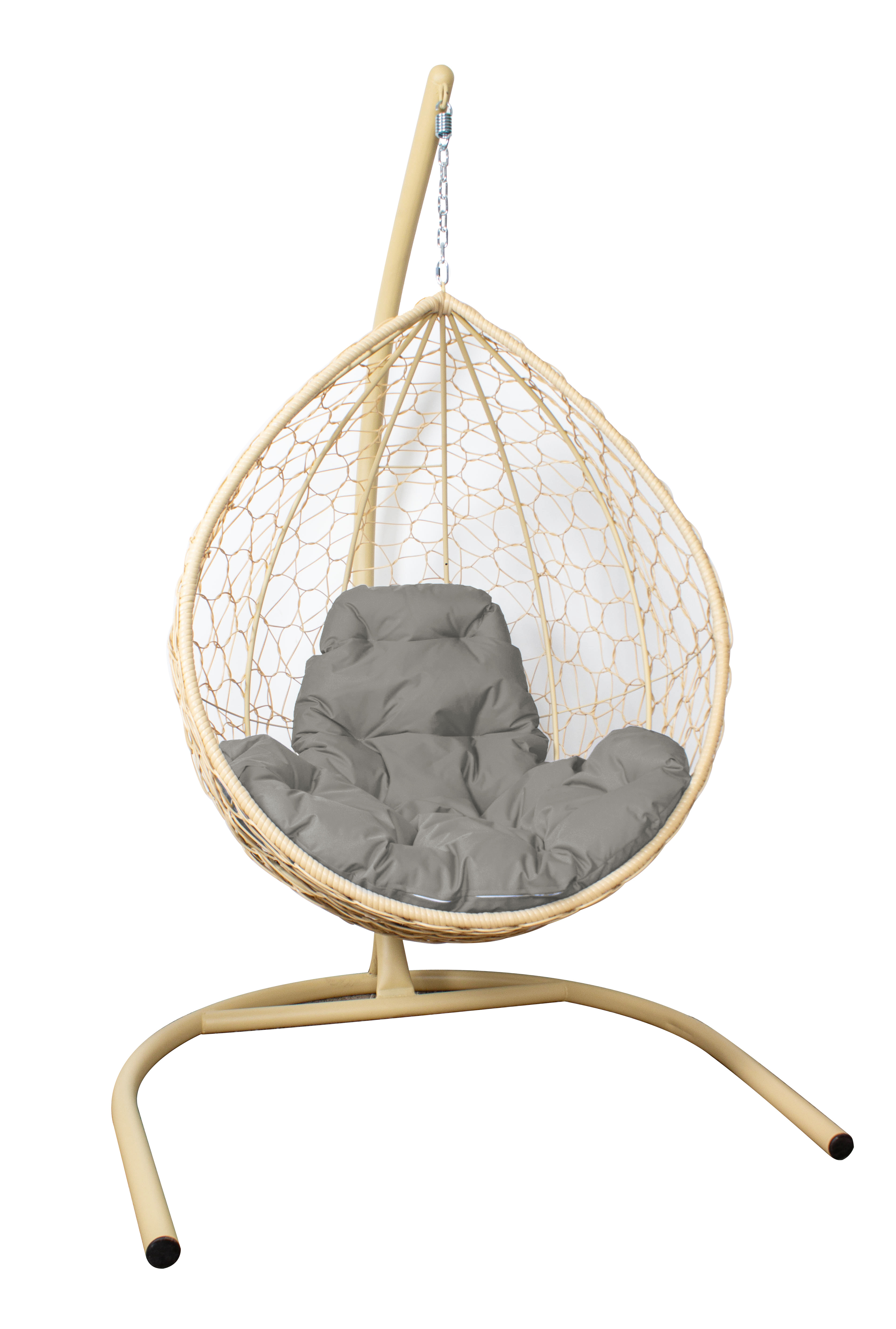 Изображение товара Кресло подвесное M-group 11020509 1-местное до 120 кг бежевый/серый