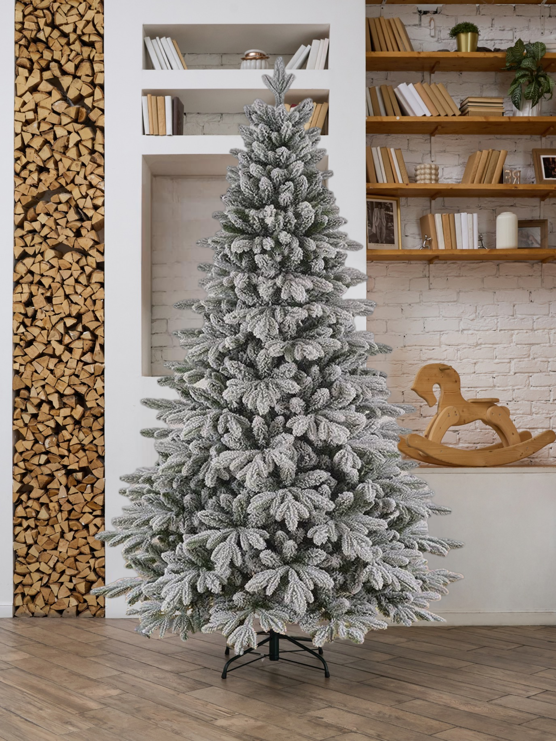 Изображение товара Искусственная елка Max christmas ЕЛСЗ 15 Ленинградская высота 150 см заснеженная белая