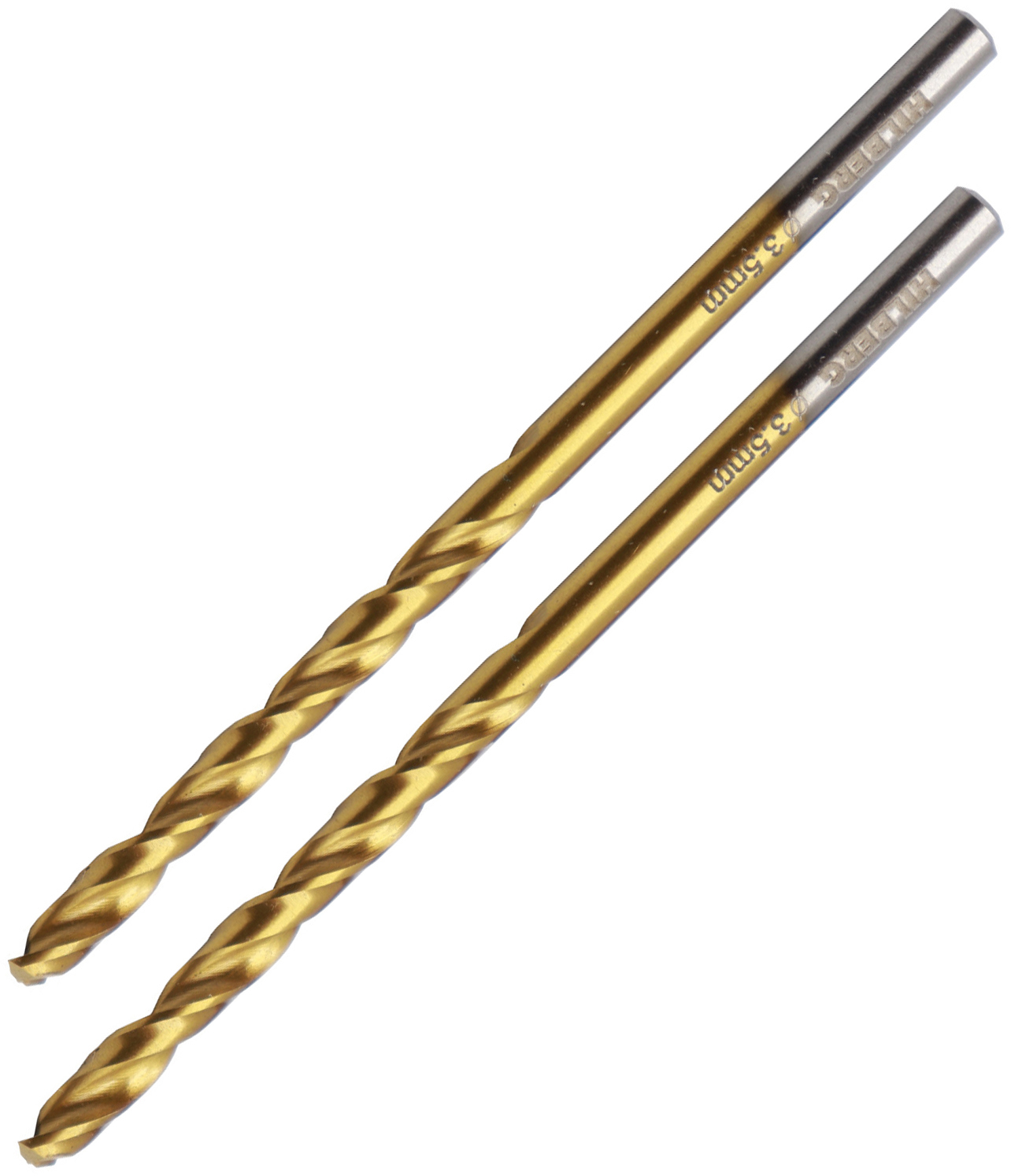 Изображение товара Сверло спиральное по металлу HSS-Co Hilberg CO035 3.5x70 мм, 2 шт.