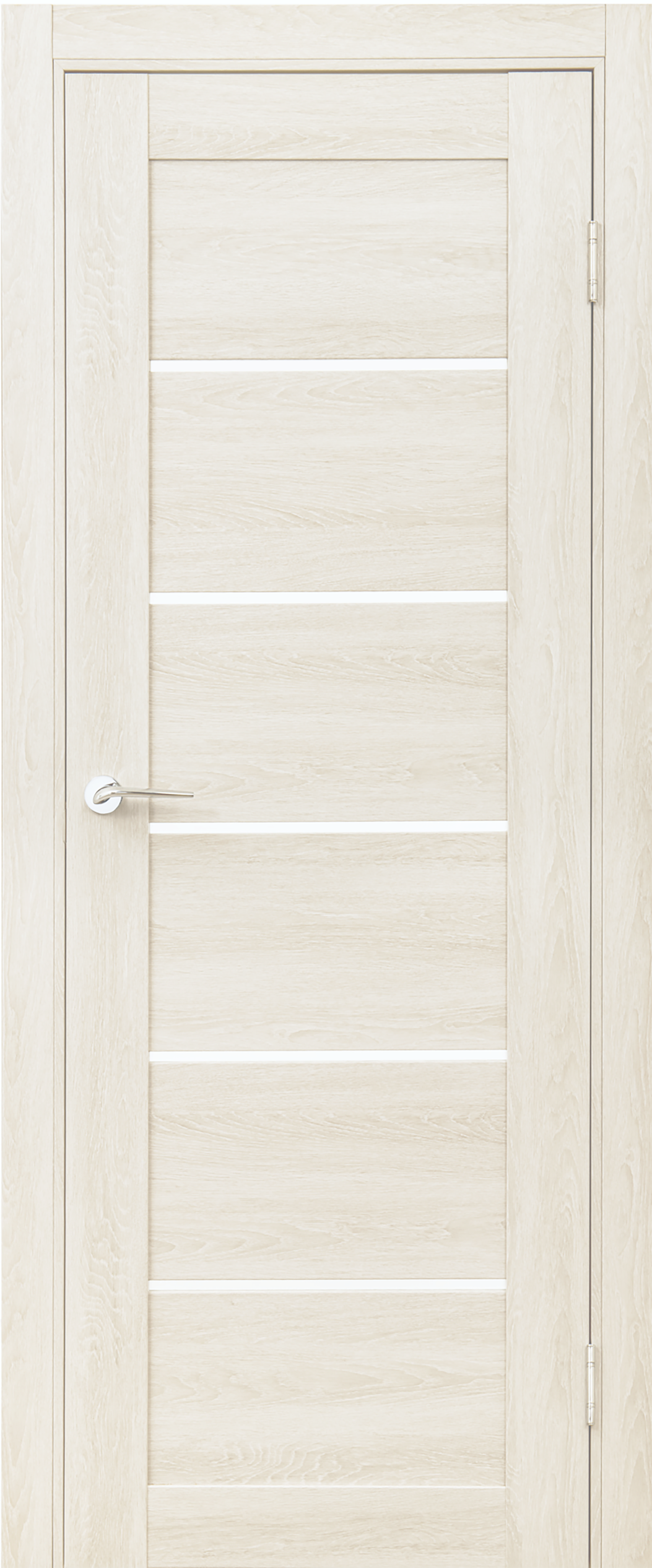 Изображение товара Дверь межкомнатная остеклённая Легенда-22 60х200 см ламинация ПВХ цвет дуб филадельфия крем (с замком и петлями)