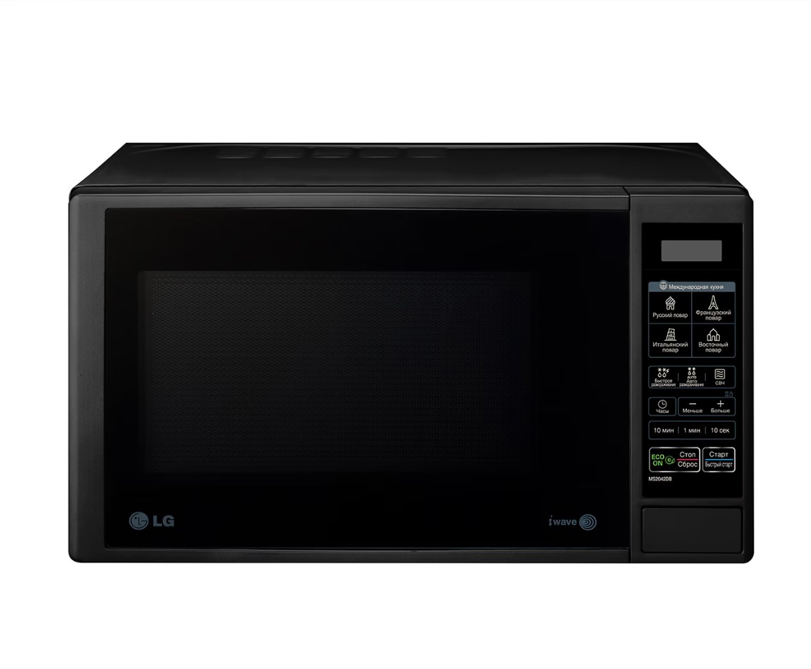 Изображение товара Отдельностоящая микроволновая печь Lg MS2042DB 20 л 45.2x28.2x31 см цвет черный