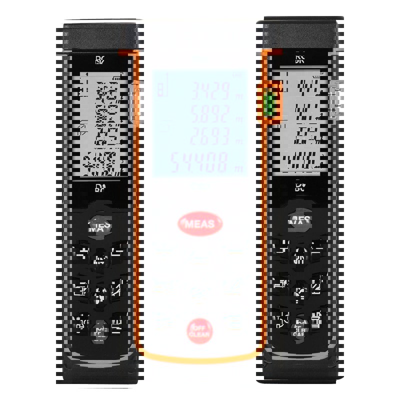 Изображение товара Лазерный дальномер RGK D80 до 80 метров с функциями измерения площади объема и пифагора