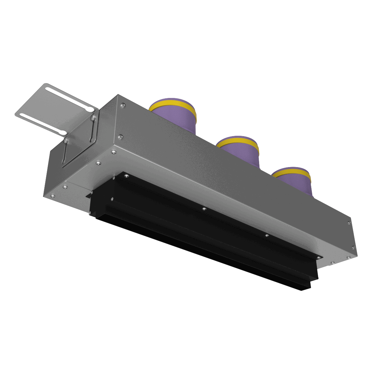 Изображение товара Диффузор щелевой с КСД Provent VPNDG/F 500x25/75x3 на 3 прямых выхода
