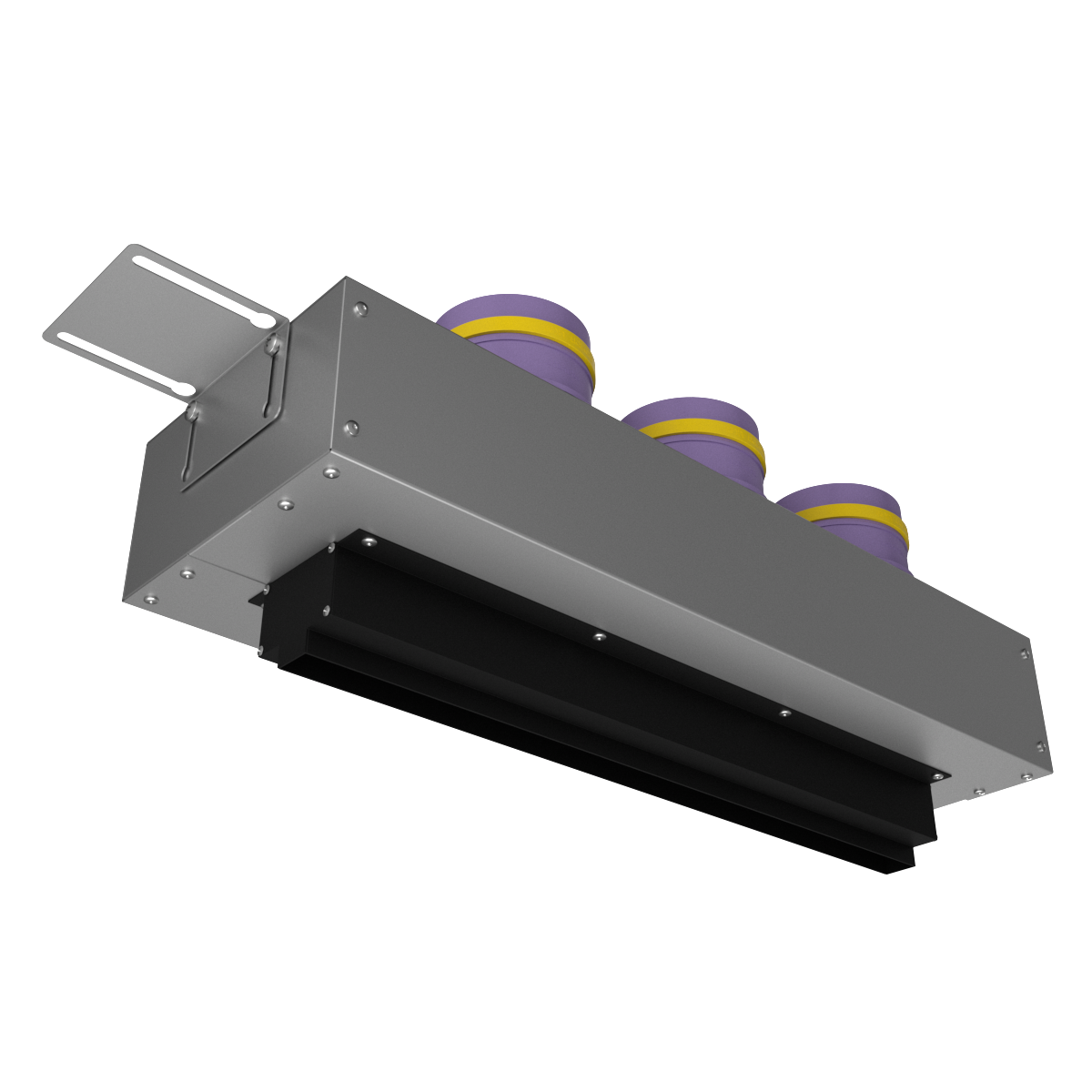 Изображение товара Диффузор щелевой с КСД Provent VPNDG/F 500x25/90x3 на 3 прямых выхода