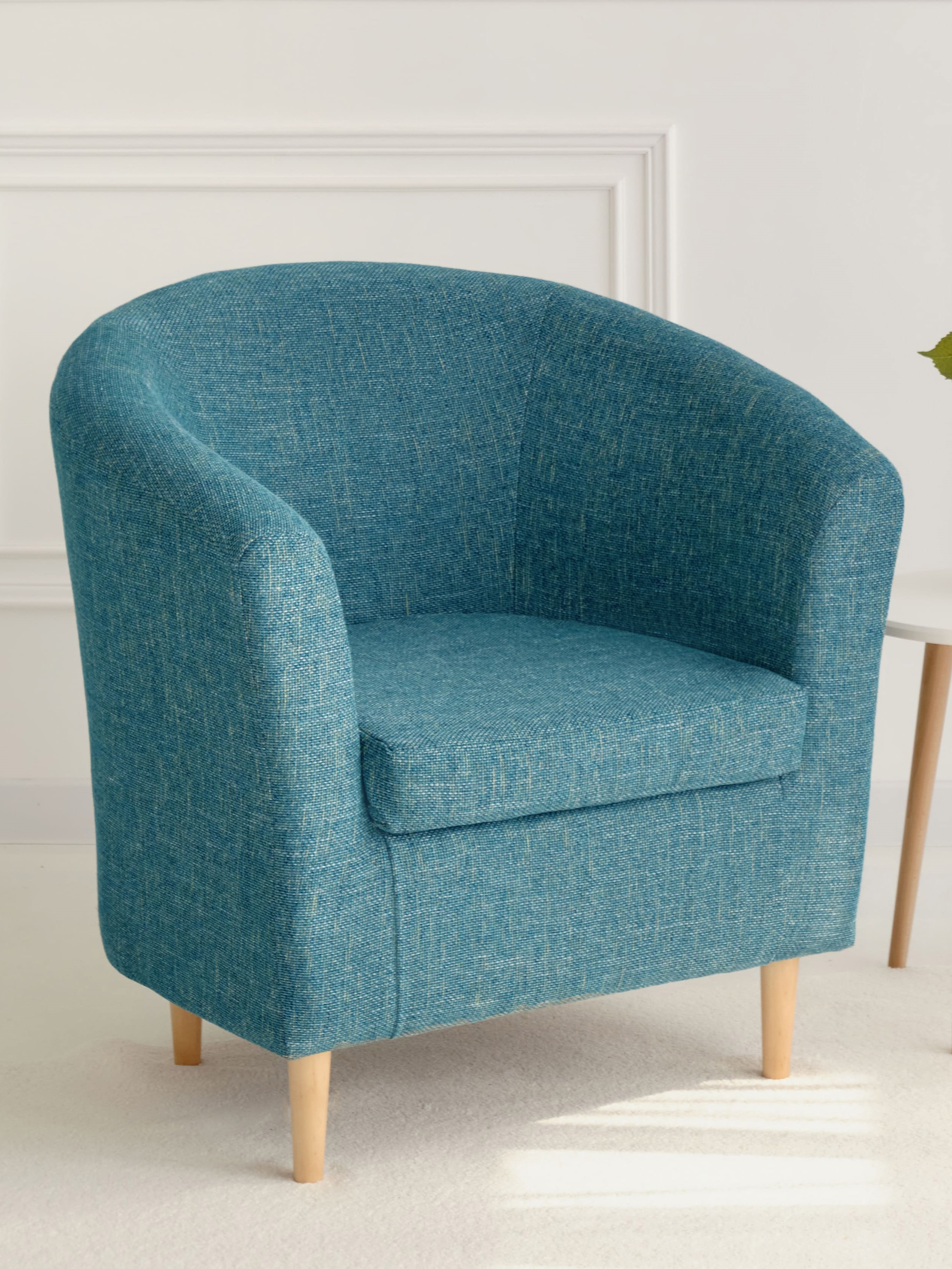 Изображение товара Мягкое кресло Алекто синий фанера ППУ Россия 85x85x75 см комфорт стиль