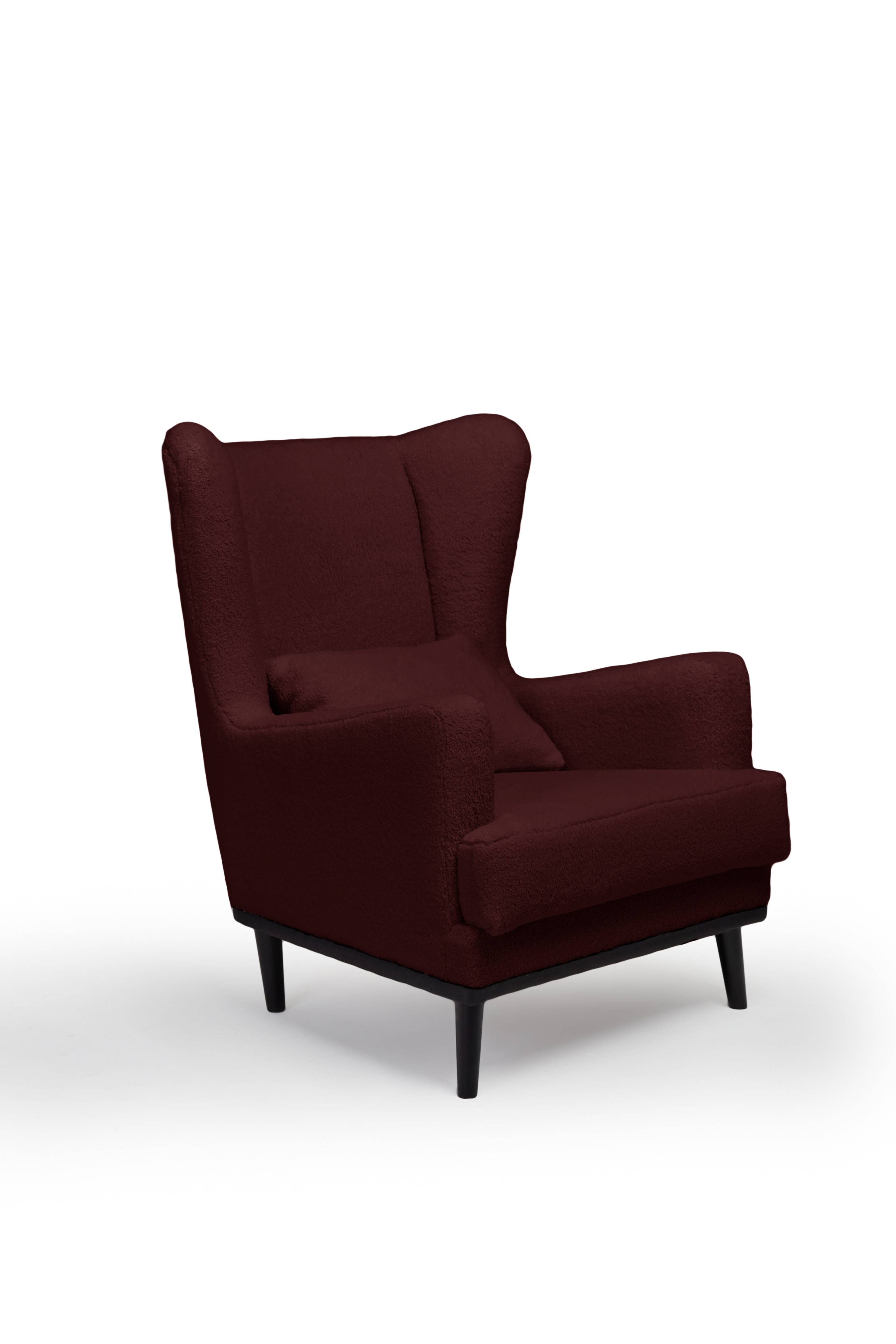 Изображение товара Кресло Диван не мебель Вегас 75x90x85 см искусственный мех цвет темно-бордовый