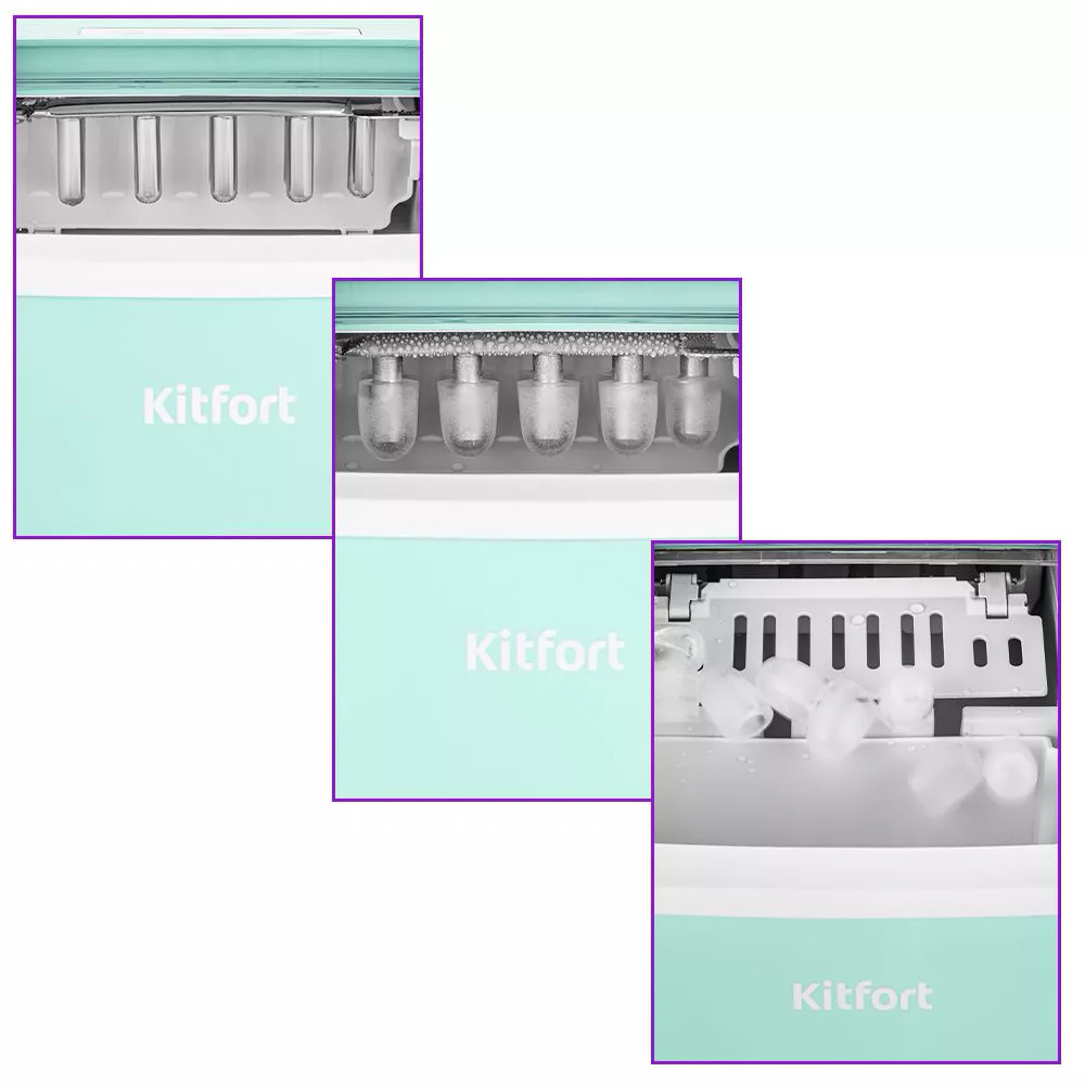 Изображение товара Льдогенератор Kitfort KT-1831-2 мятный автоматический быстрый охлаждение