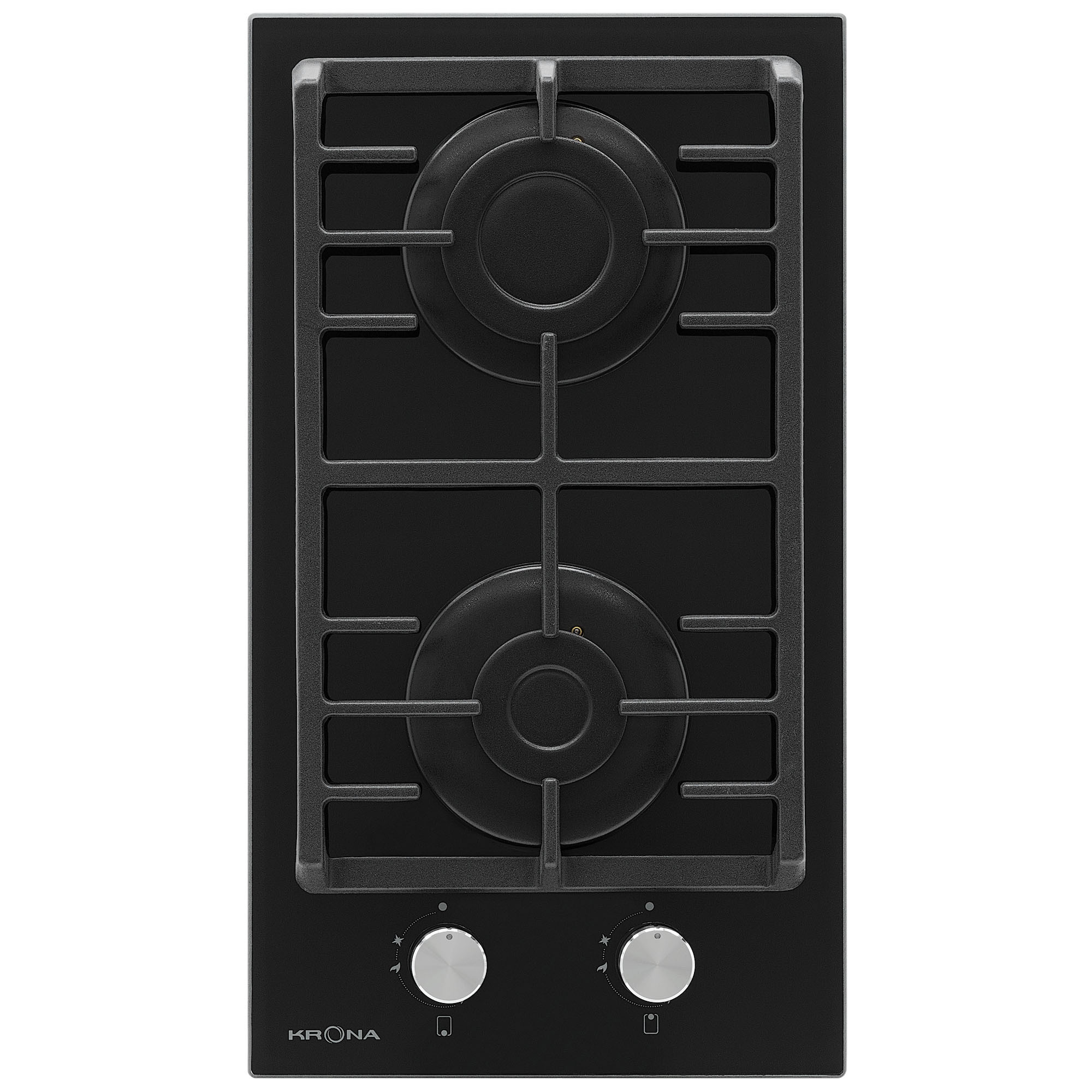 Изображение товара Газовая варочная панель GALILEO 30 BL 2 конфорки черный цвет турция