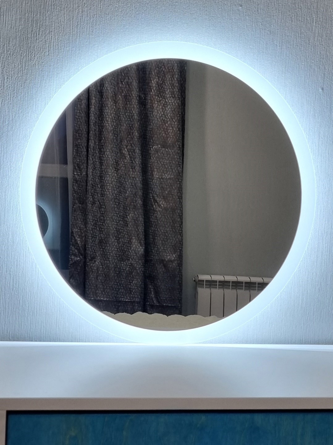 Изображение товара Зеркало для ванной Alfa mirrors диммер Svet-8VzVh-Lite с подсветкой 80x80см функция памяти включение на взмах