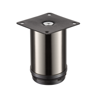 Изображение товара Ножка для мебели круглая ⌀50 мм 8 см сталь никель