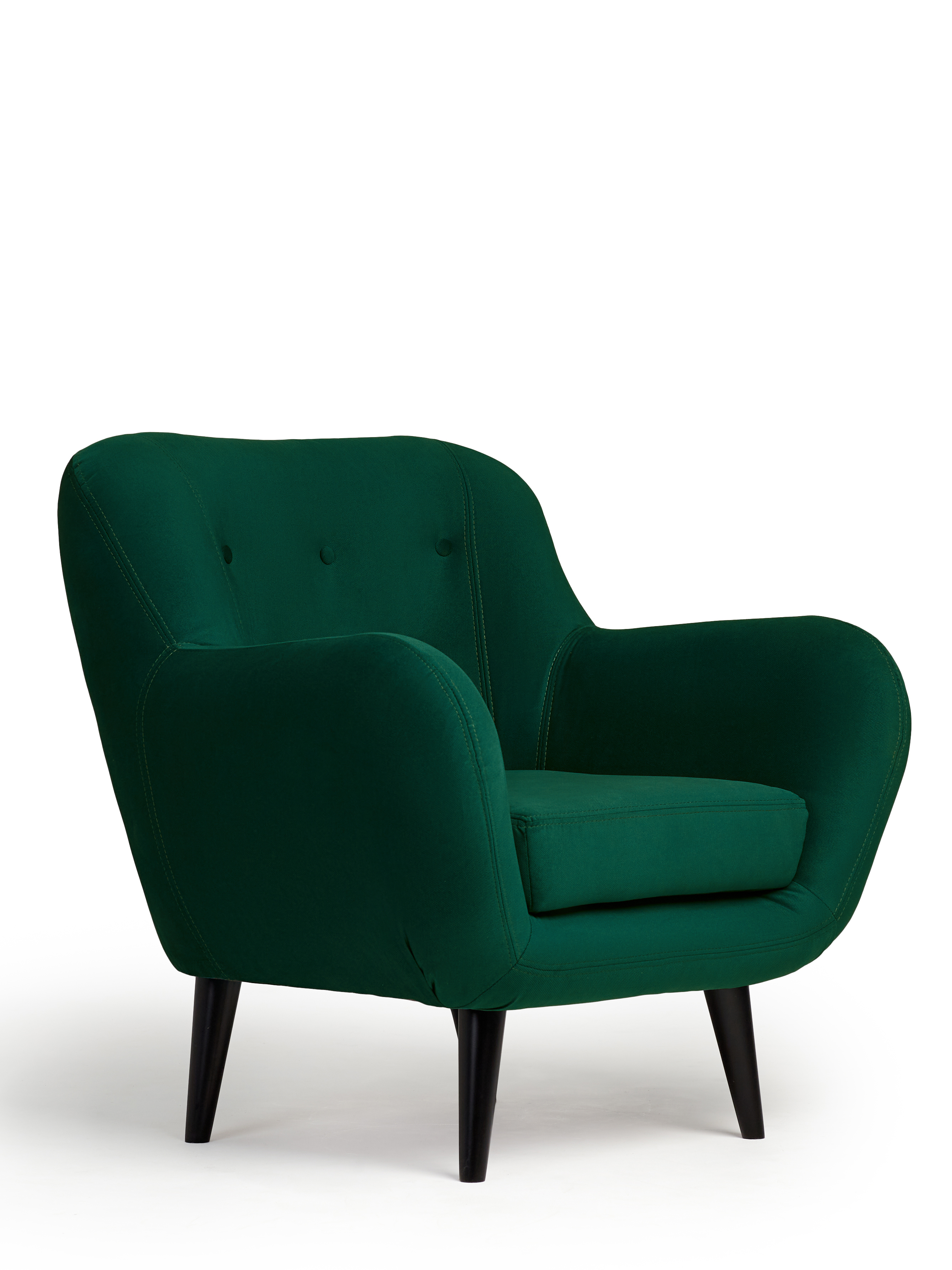Изображение товара Кресло Элефант темно-зеленое велюр комфортное стильное Россия