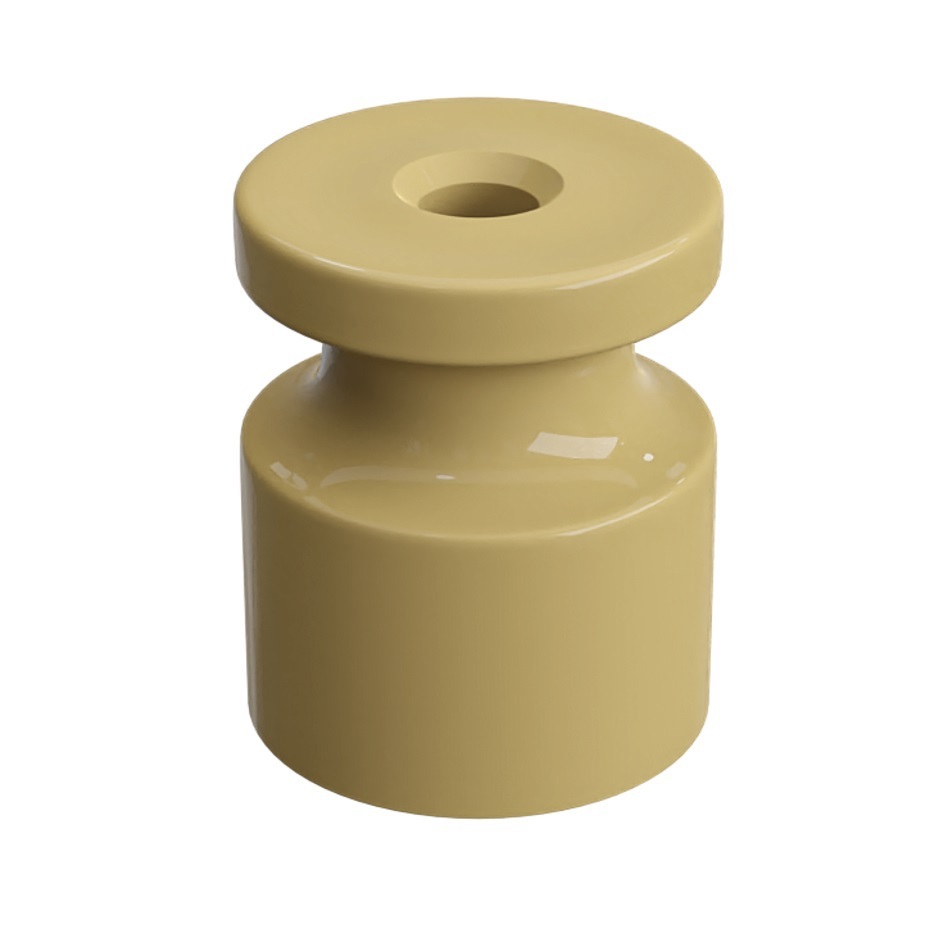 Изображение товара Изолятор пластиковый iTOK 20x24 мм песочное золото 100 шт для наружного монтажа