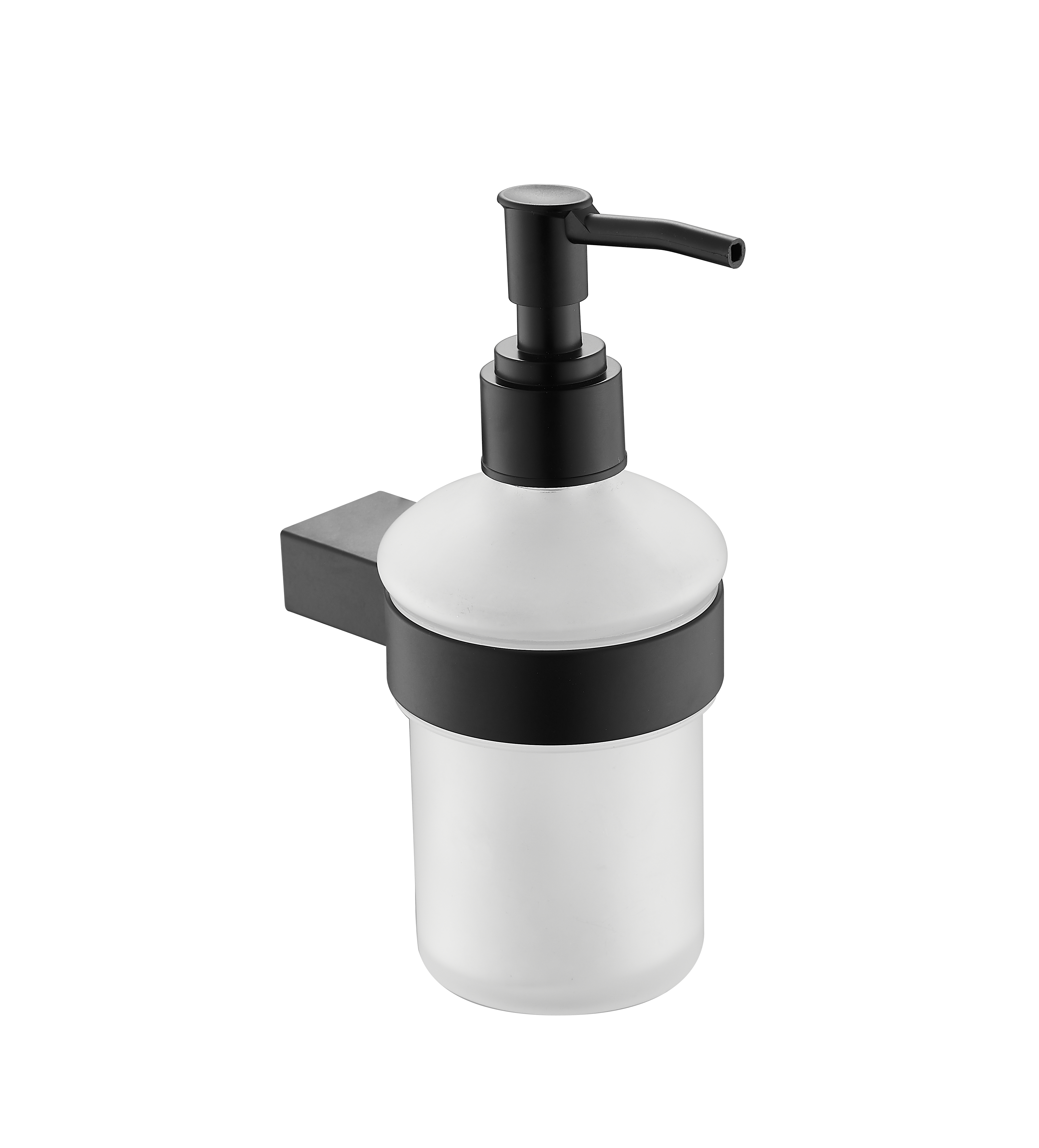 Изображение товара Дозатор жидкого мыла Vidage Неверка подвесной стекло черный 250 мл