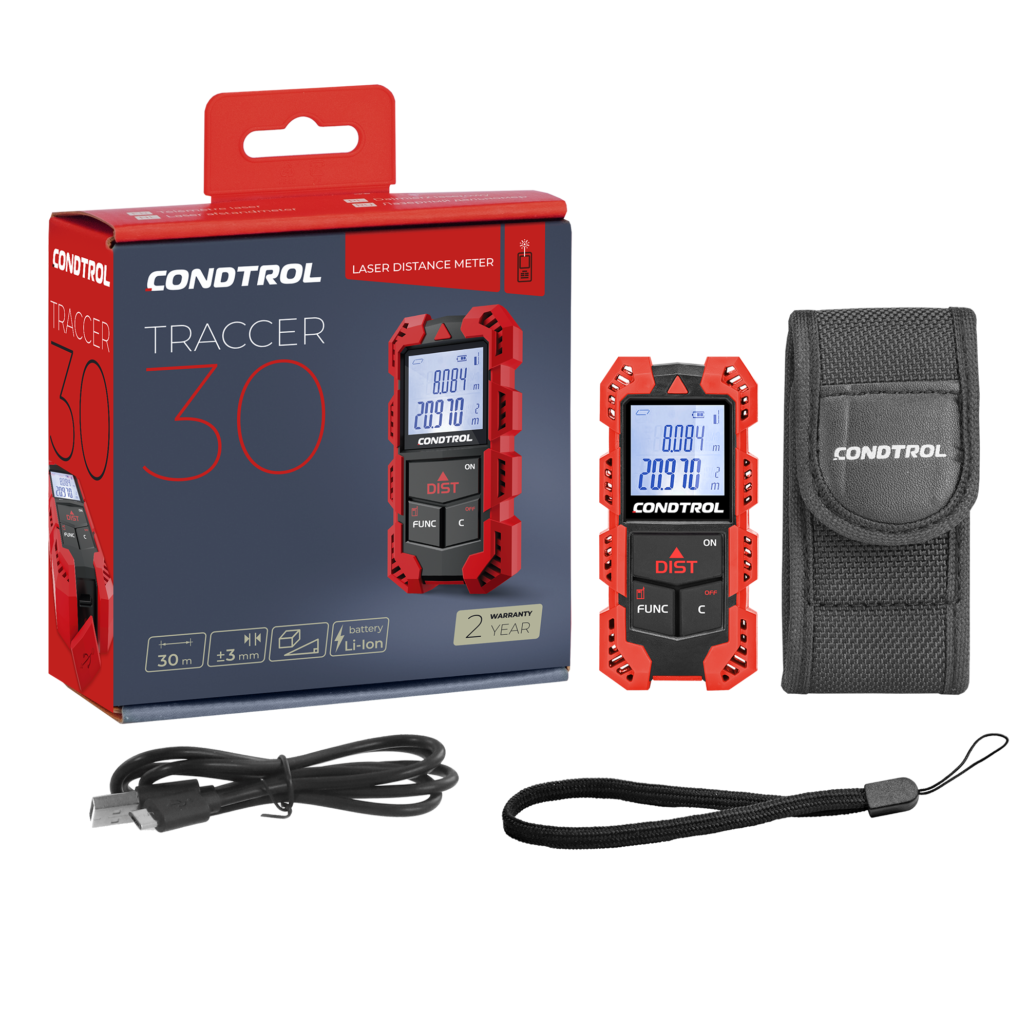 Дальномер лазерный Condtrol Traccer30, 30 м - 1