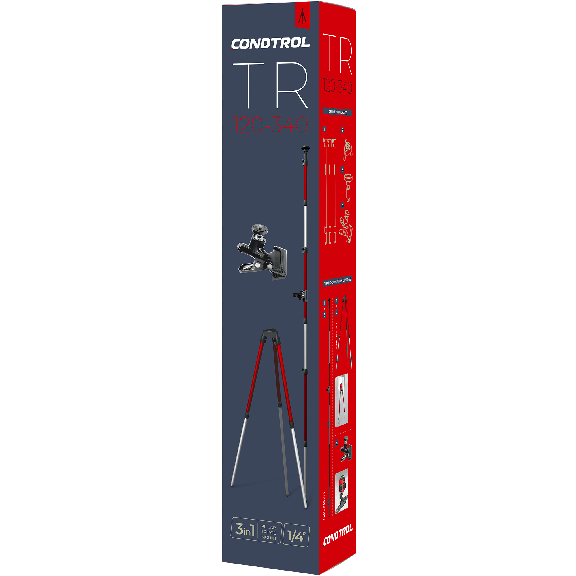 Штатив-штанга трансформер Condtrol TR120-340 - 5