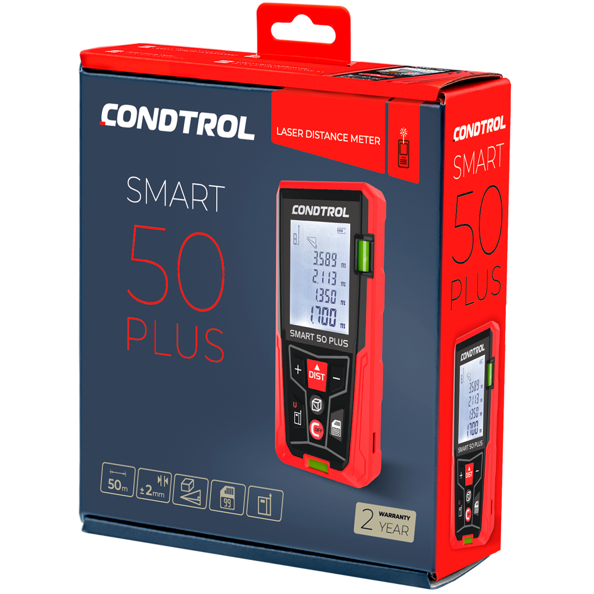 Дальномер лазерный Condtrol Smart 50 Plus с дальностью до 50 м - 3