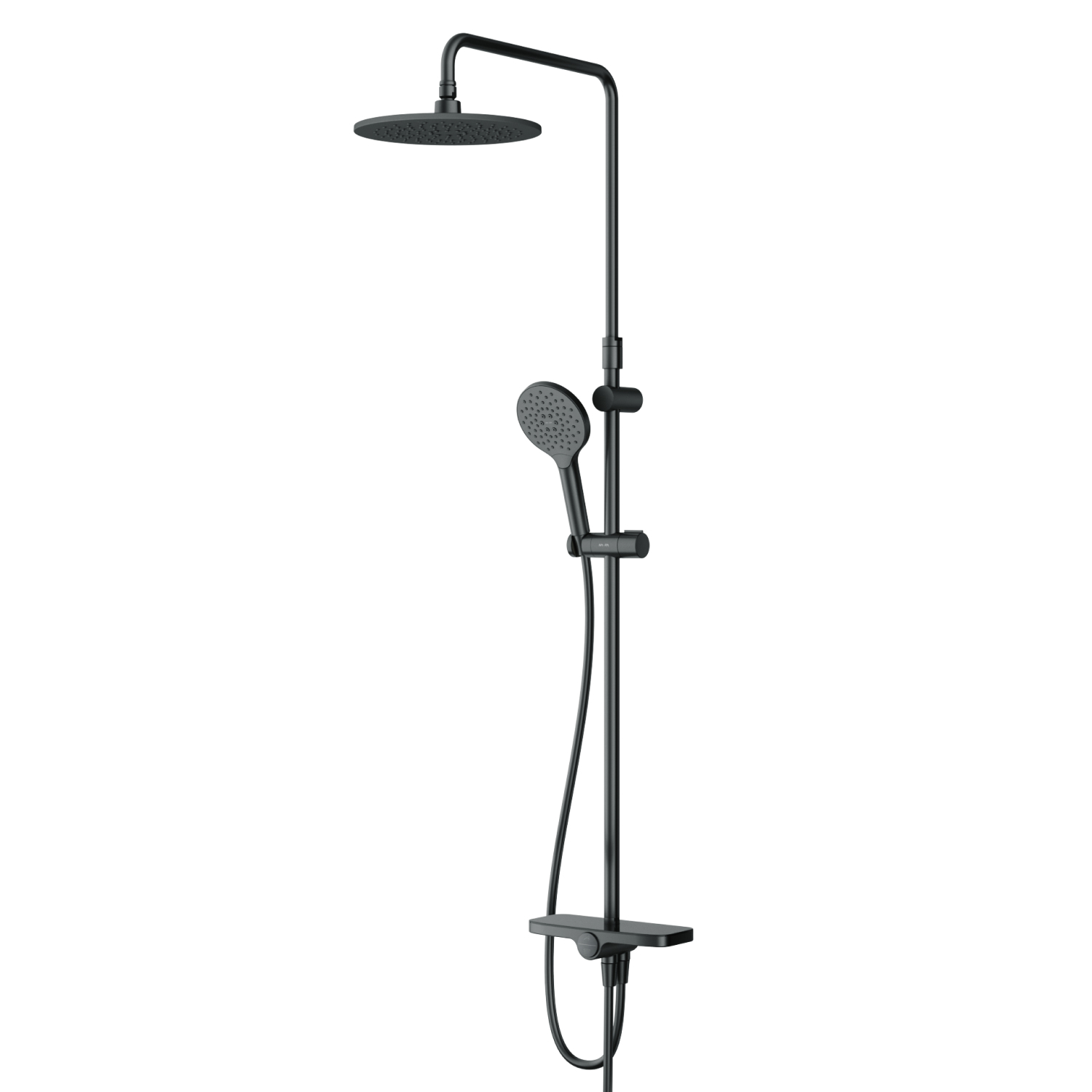 Изображение товара Душевая стойка am.pm F0780222 с регулируемым верхним душем и длинным шлангом