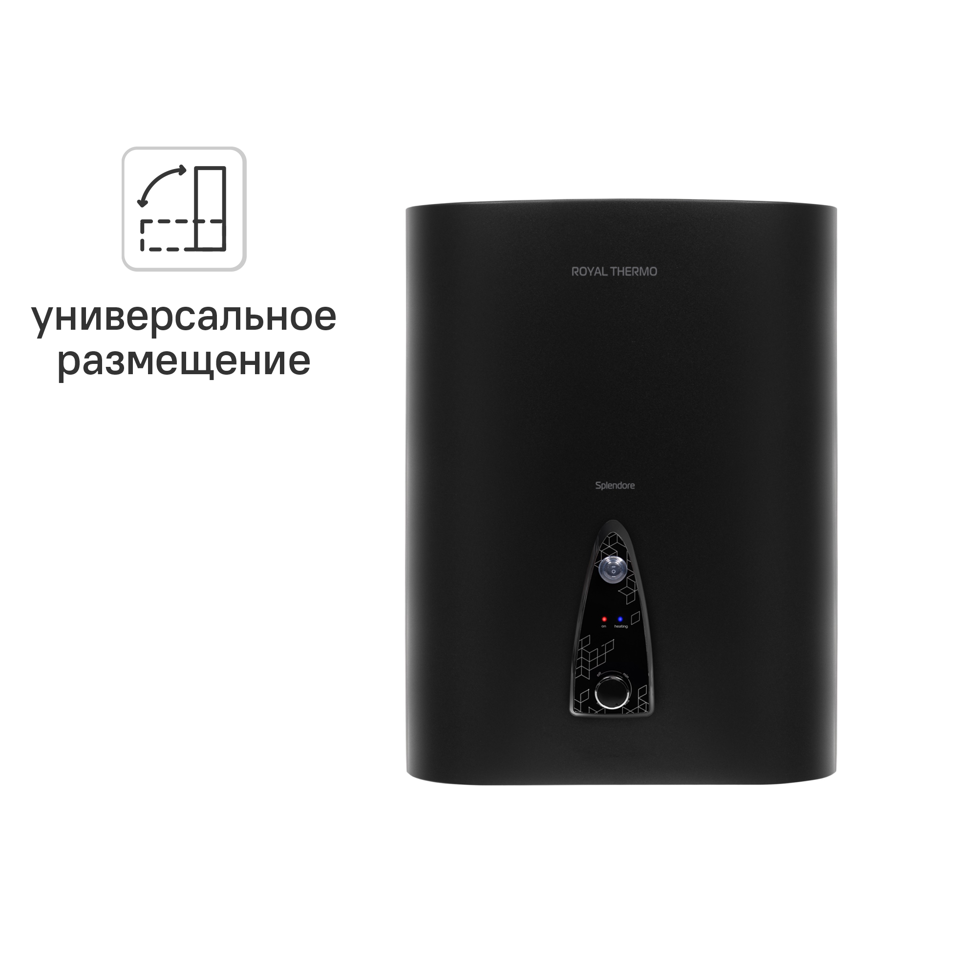 Изображение товара Накопительный водонагреватель электрический 30 л Royal Thermo RWH 30 Splendore Graf 2 кВт нержавеющая сталь мокрый ТЭН