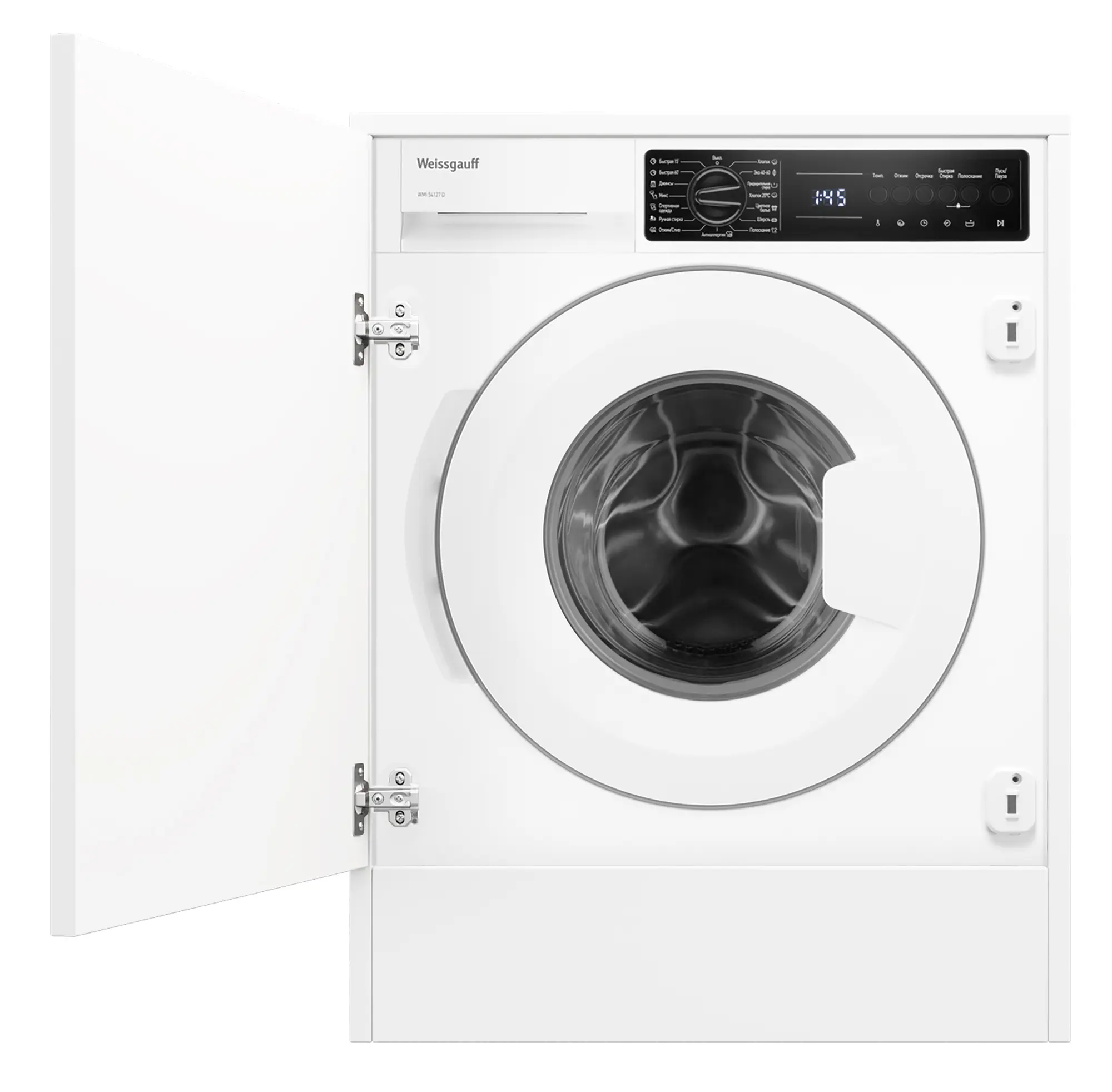 Стиральная машина встраиваемая Weissgauff WMI 54127 D 59.7x81.7x54.4 см 7 кг цвет белый - 9