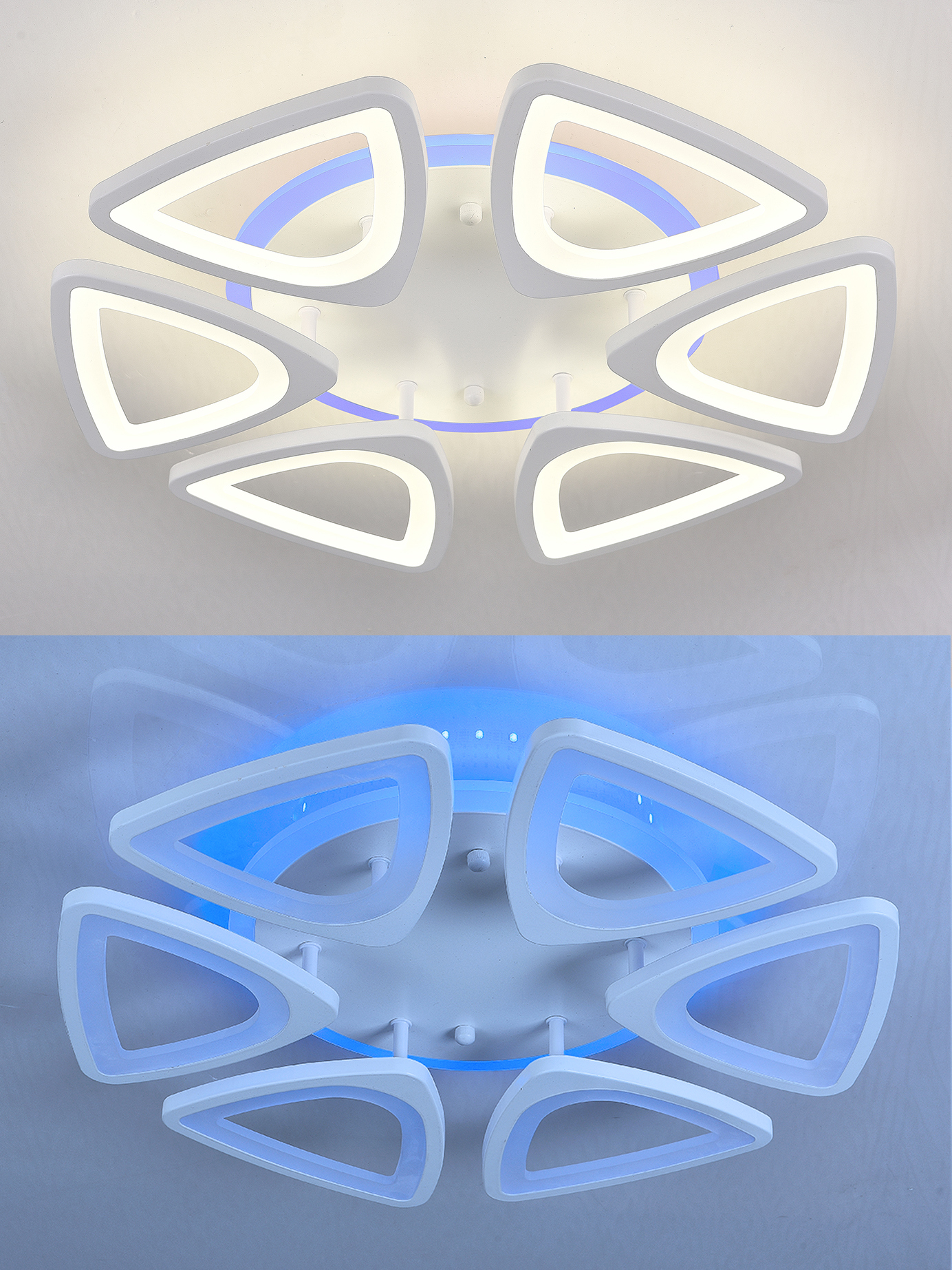 Изображение товара Люстра потолочная светодиодная NATALI KOVALTSEVA KIRKE RGB 25м² управление пультом