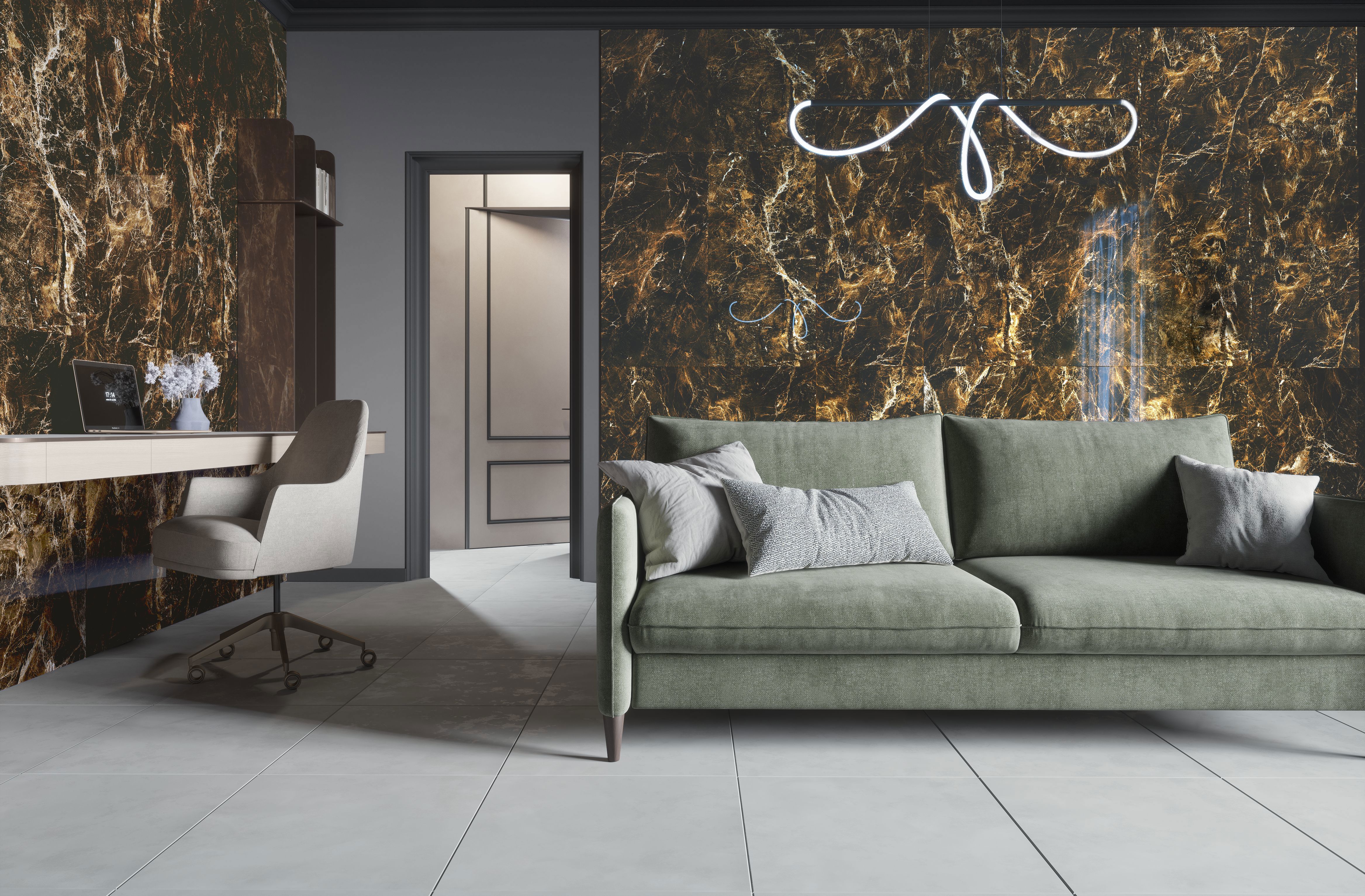 Изображение товара Керамогранит Gravita Salvador 60x120 см коричневый глянцевый для пола и стены