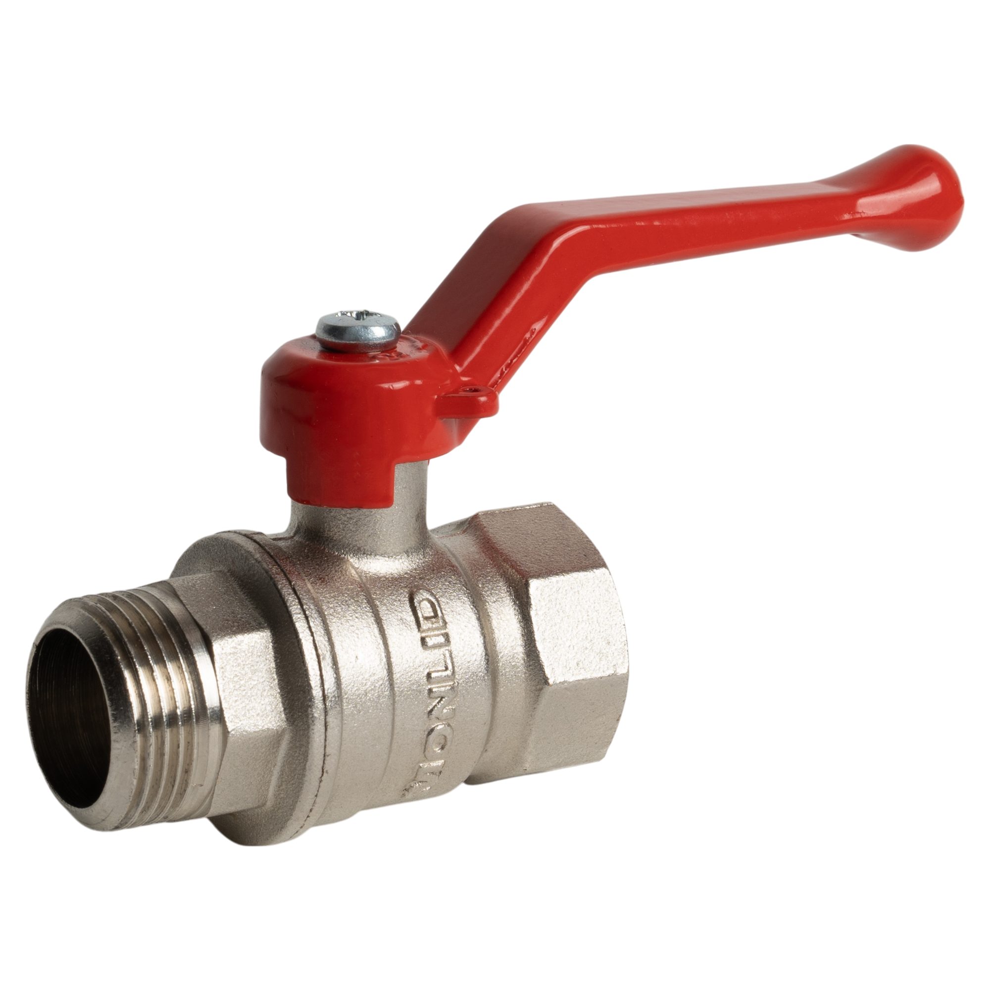 Изображение товара Кран шаровой прямой MONLID DN18 PN40 3/4" латунь ручка рычаг Россия