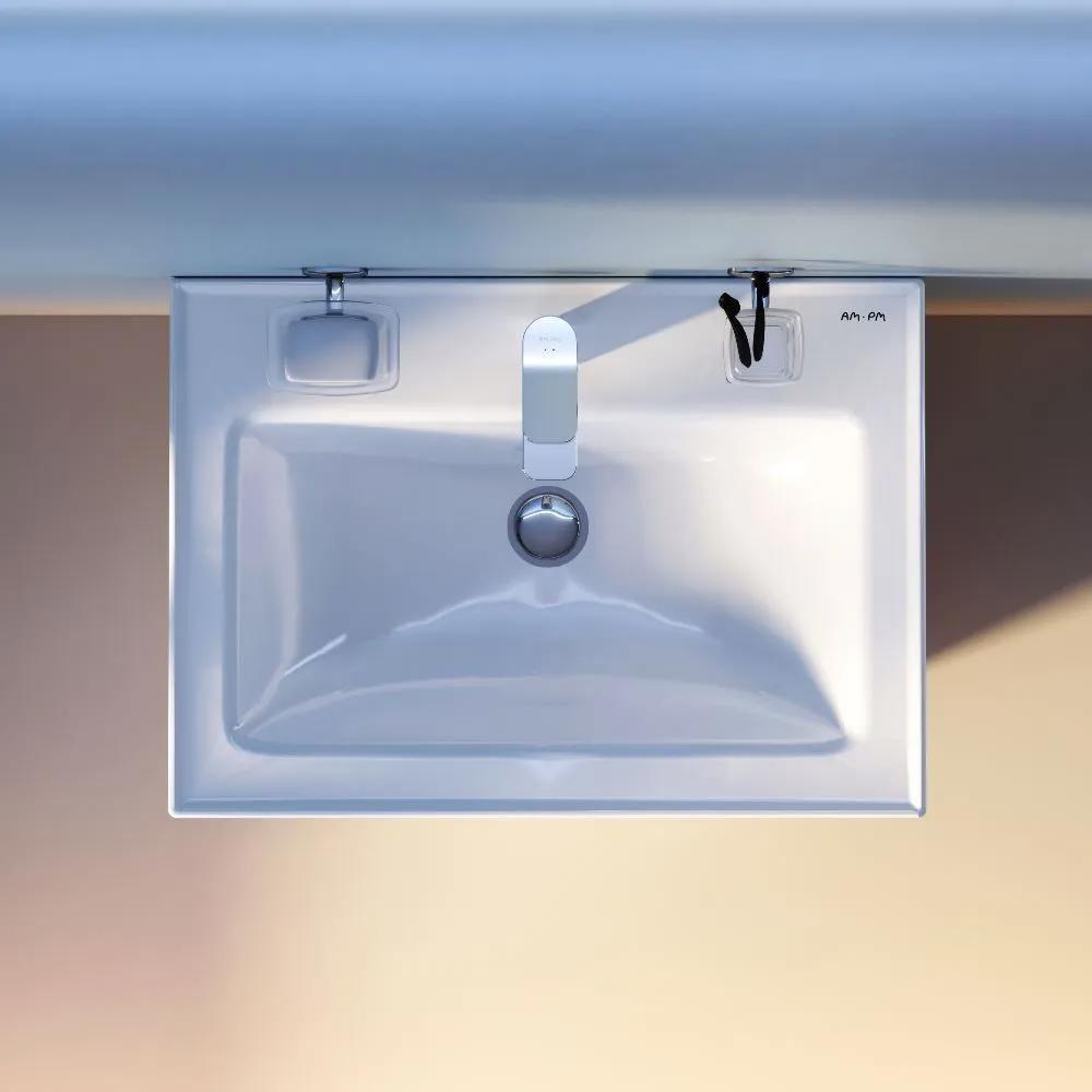 Изображение товара Подвесная раковина AM.PM M85AWCC0652WG64 64x45 см глянцевый белый фарфор Германия