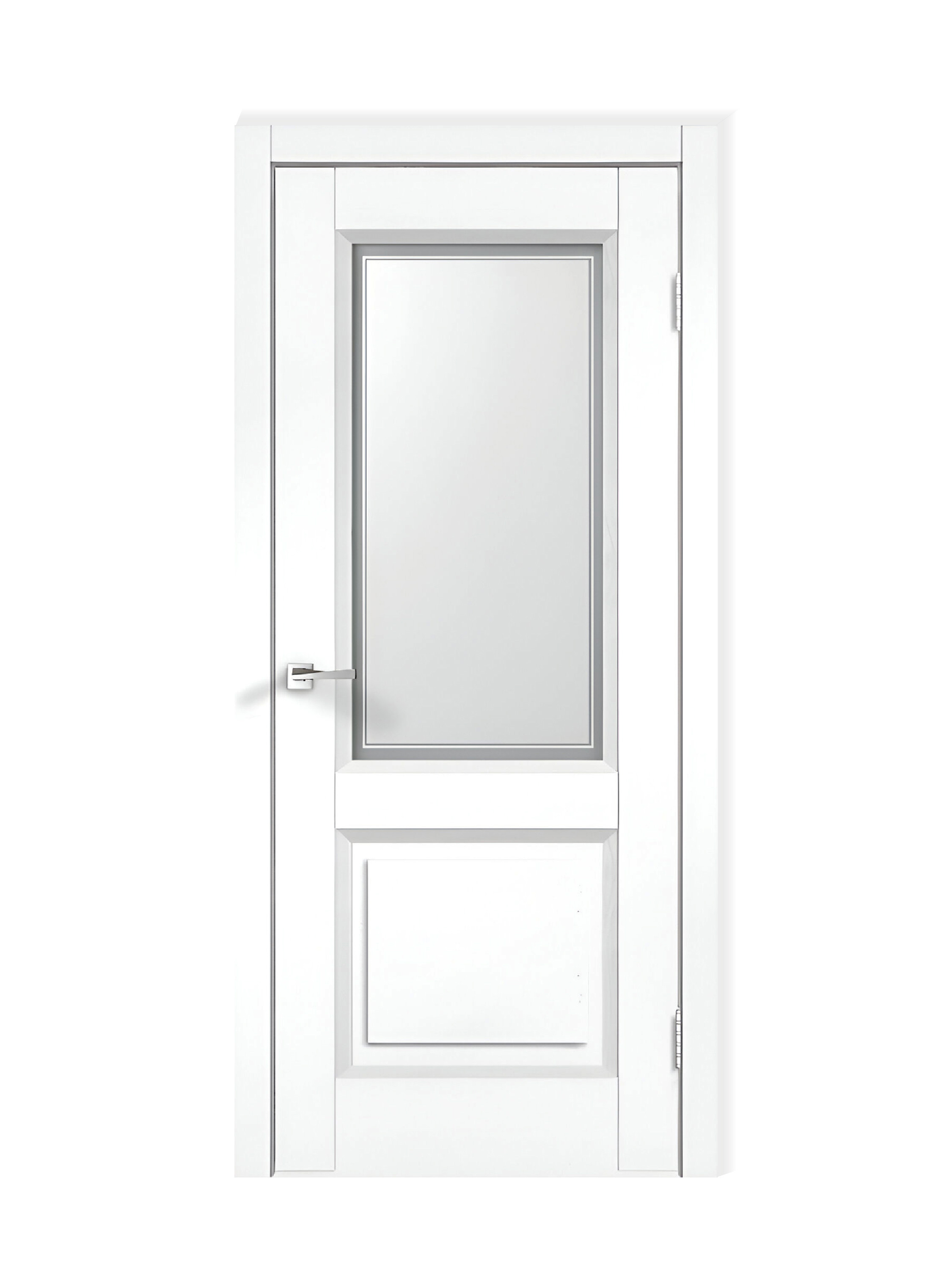 Изображение товара Дверь межкомнатная Velldoris Alto 6 остеклённая 70x200см финиш бумага цвет ясень белый структурный без замка и петель